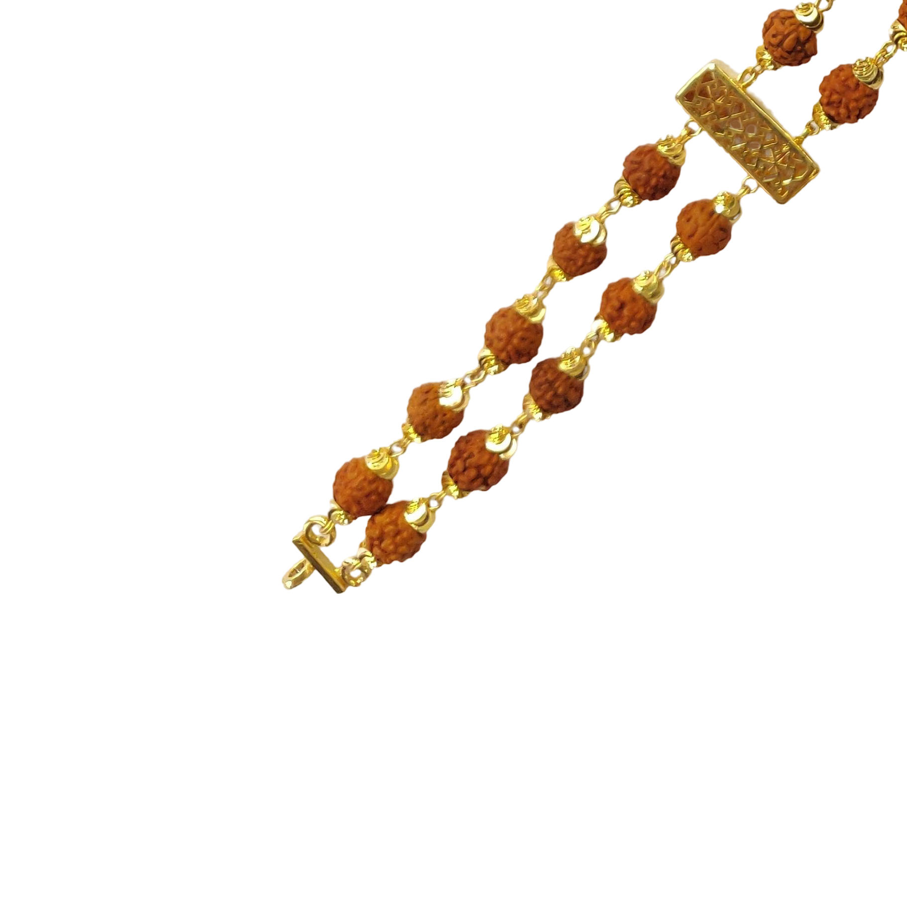 GUINEA 22K Gold Modern Rudraksha Bracelet