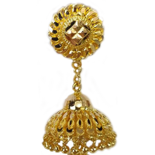 GUINEA 22K GOLD EXCLUSIVE JHUMKA FOR WOMEN AND GIRLS