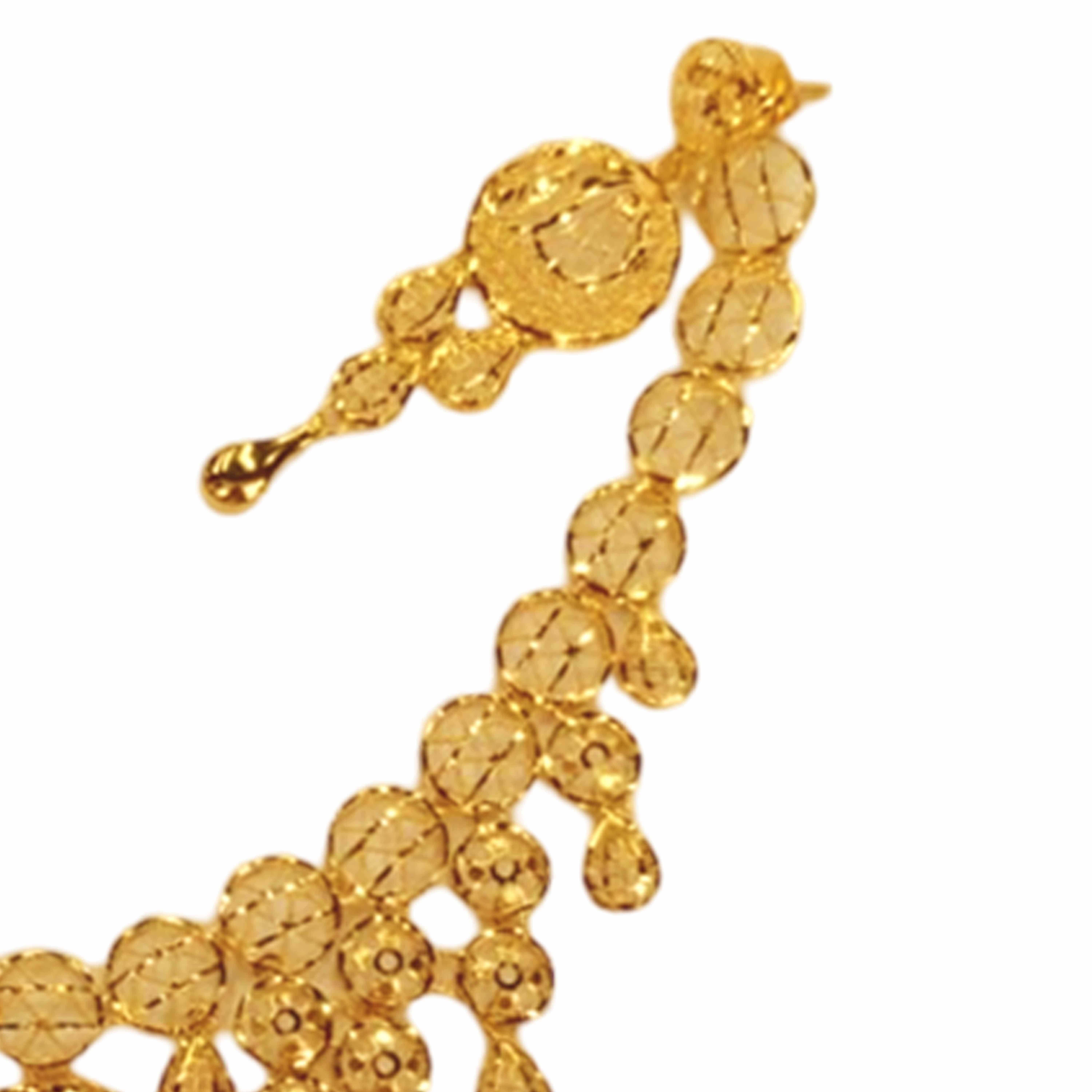 GUINEA 22k GOLD DESIGNER NECKLACE SET