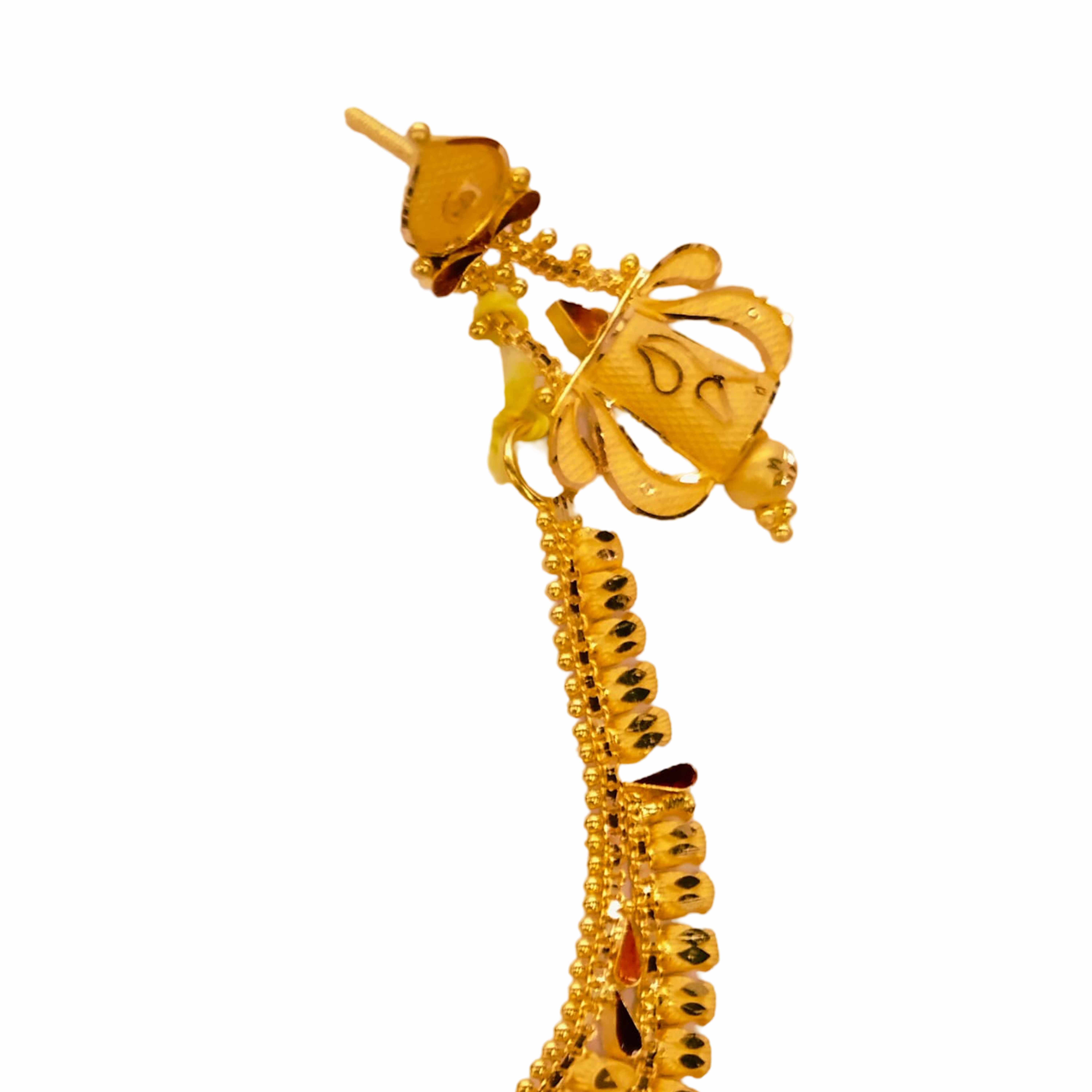 GUINEA 22k GOLD DESIGNER NECKLACE SET