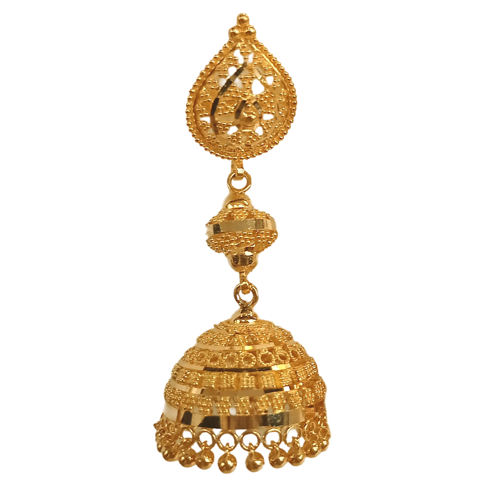 GUINEA 22K GOLD EXCLUSIVE JHUMKA FOR WOMEN AND GIRLS