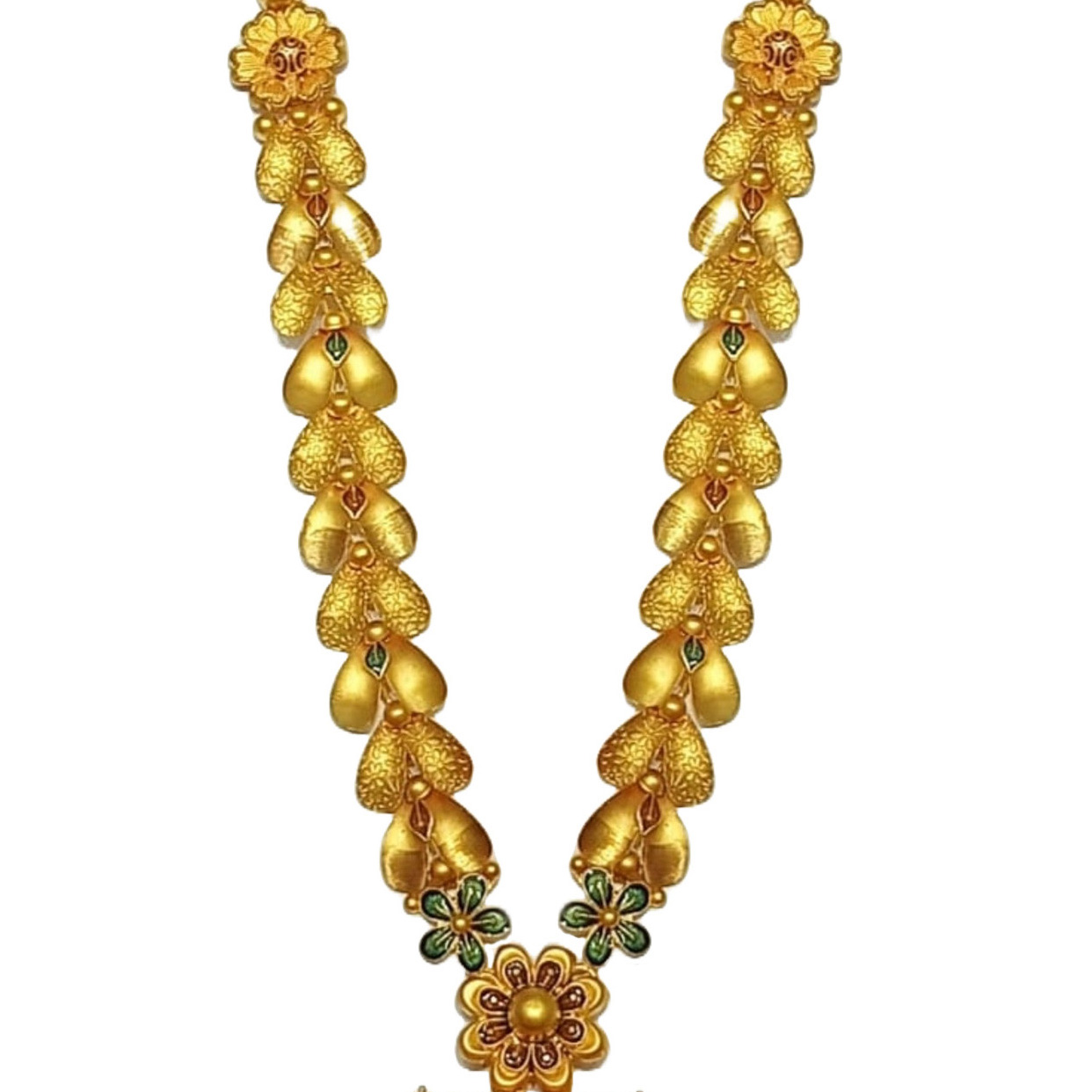 GUINEA 22k GOLD LONG NECKLACE SET