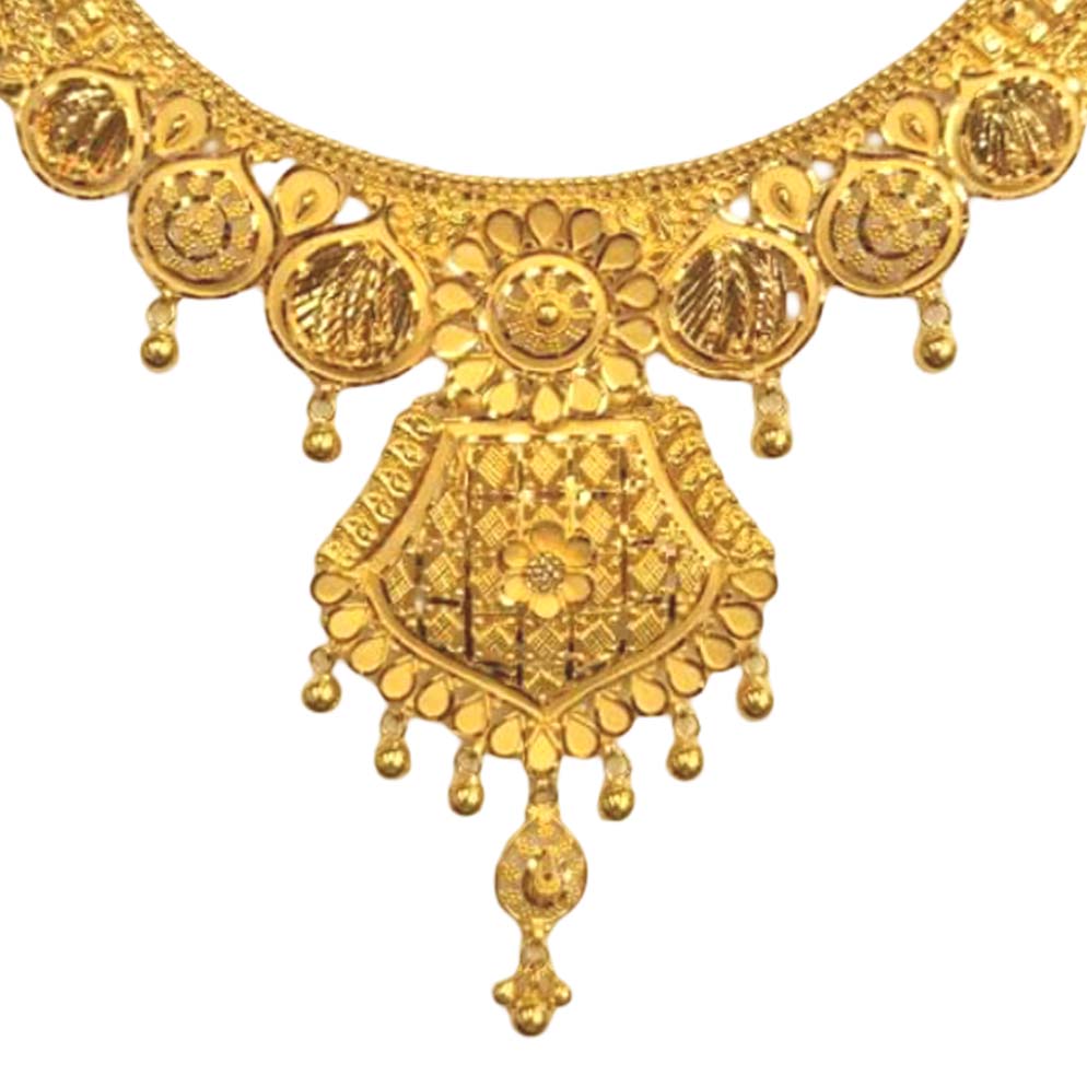 GUINEA 22k GOLD TRADITIONAL NECKLACE SET