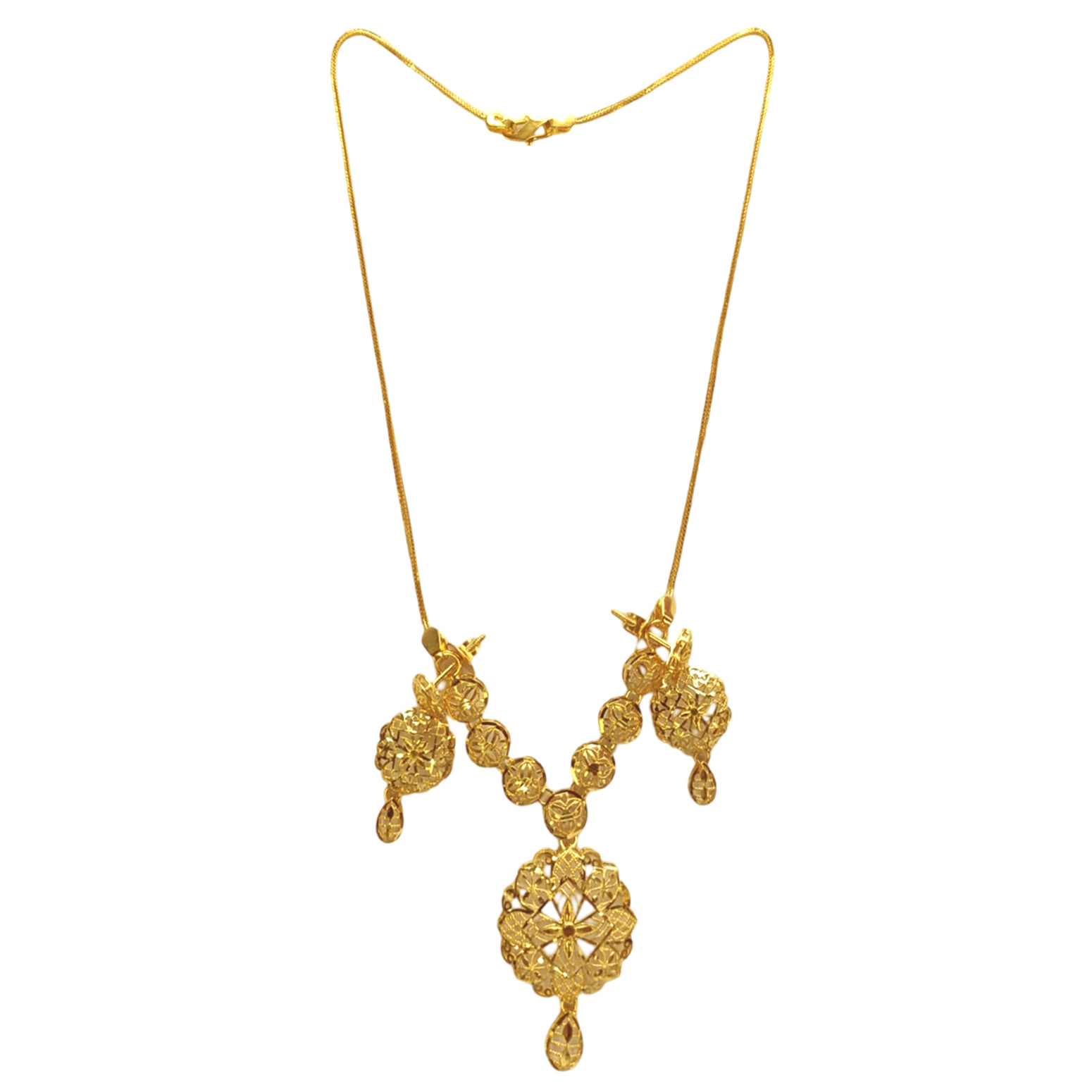 Guinea 22k Light Weight Gold Necklace Set