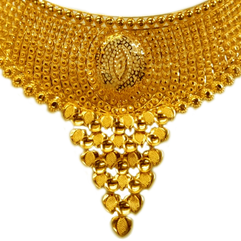 GUINEA 22k GOLD TRADITIONAL CHOKER SET FOR PARTY AND WEDDING WEAR