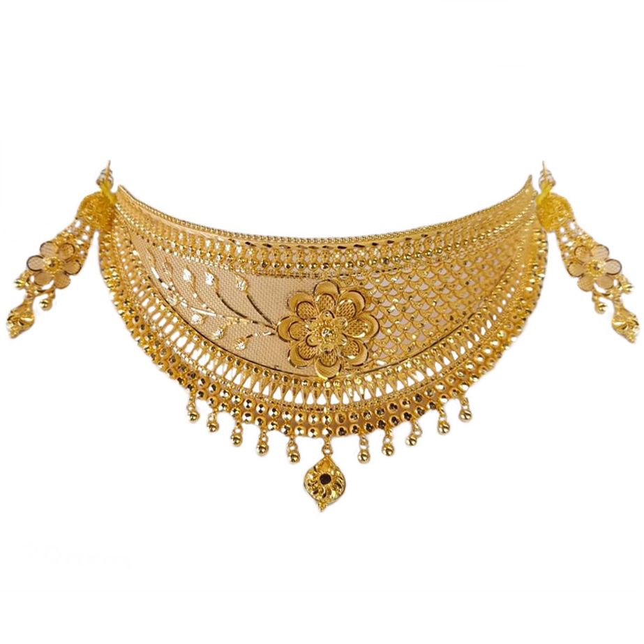 Light weight senco gold choker necklace deals