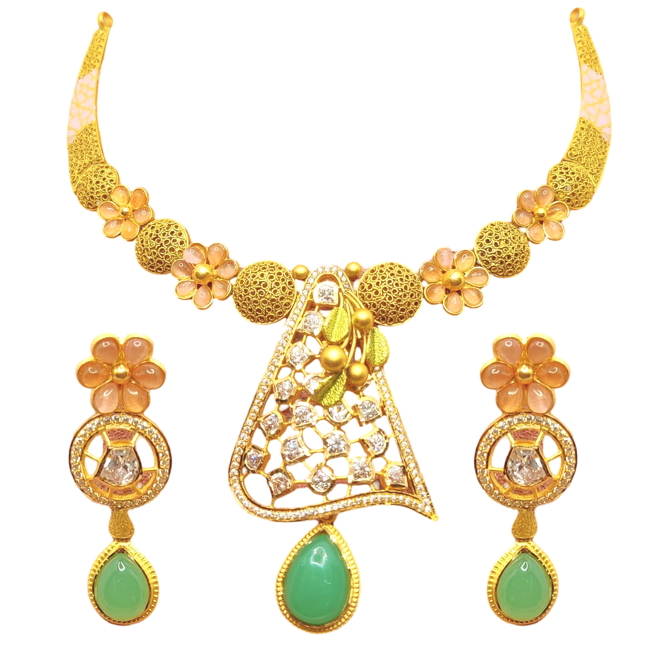 GUINEA 22k GOLD NECKLACE SET
