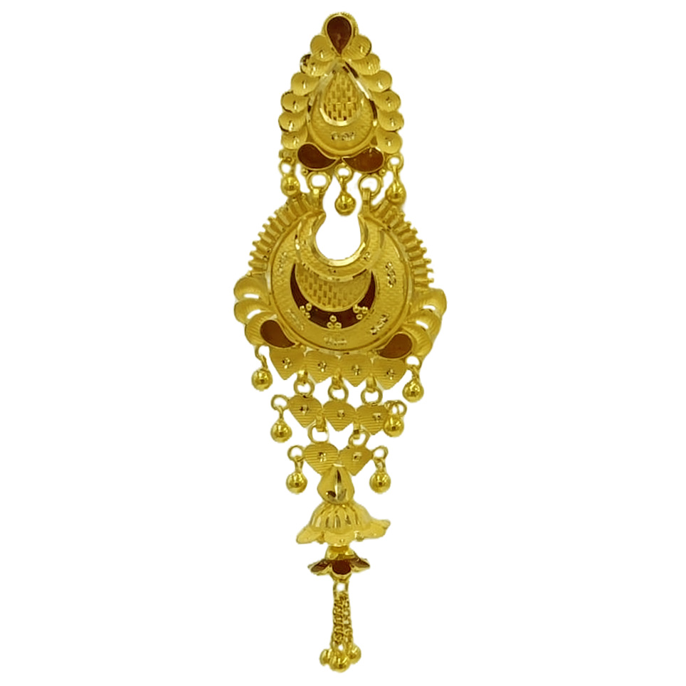 GUINEA 22k GOLD EXCLUSIVE EARING FOR PARTY AND WEDDING WEAR