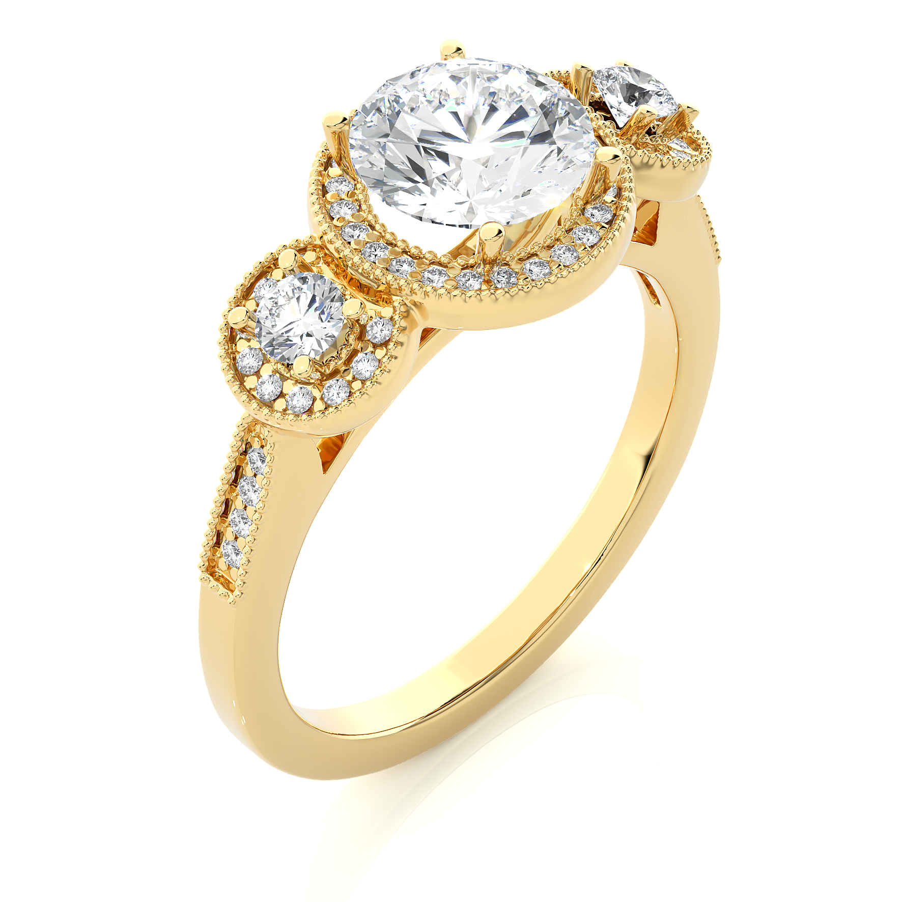GUINEA DIAMOND RING (YG)