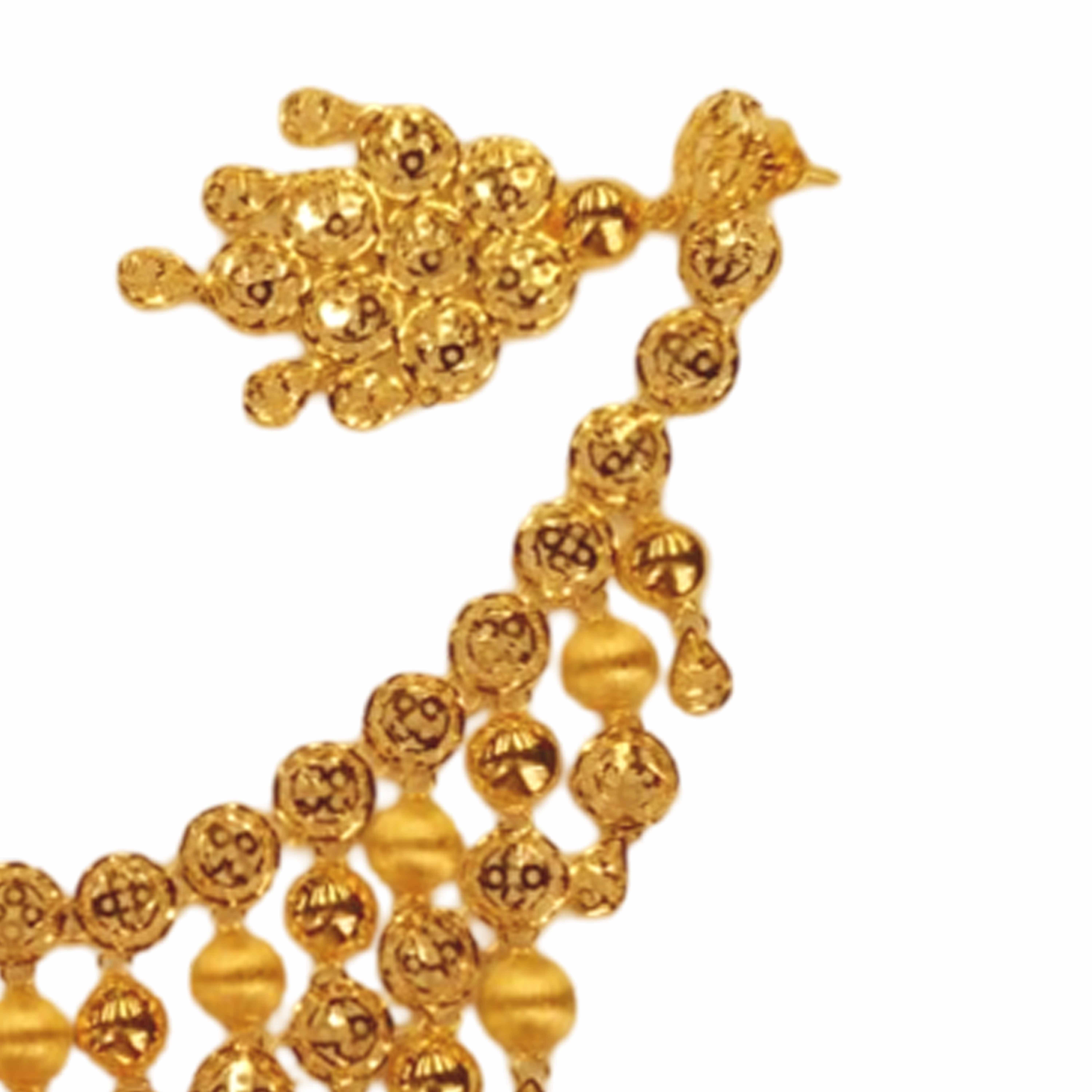 GUINEA 22k GOLD DESIGNER NECKLACE SET