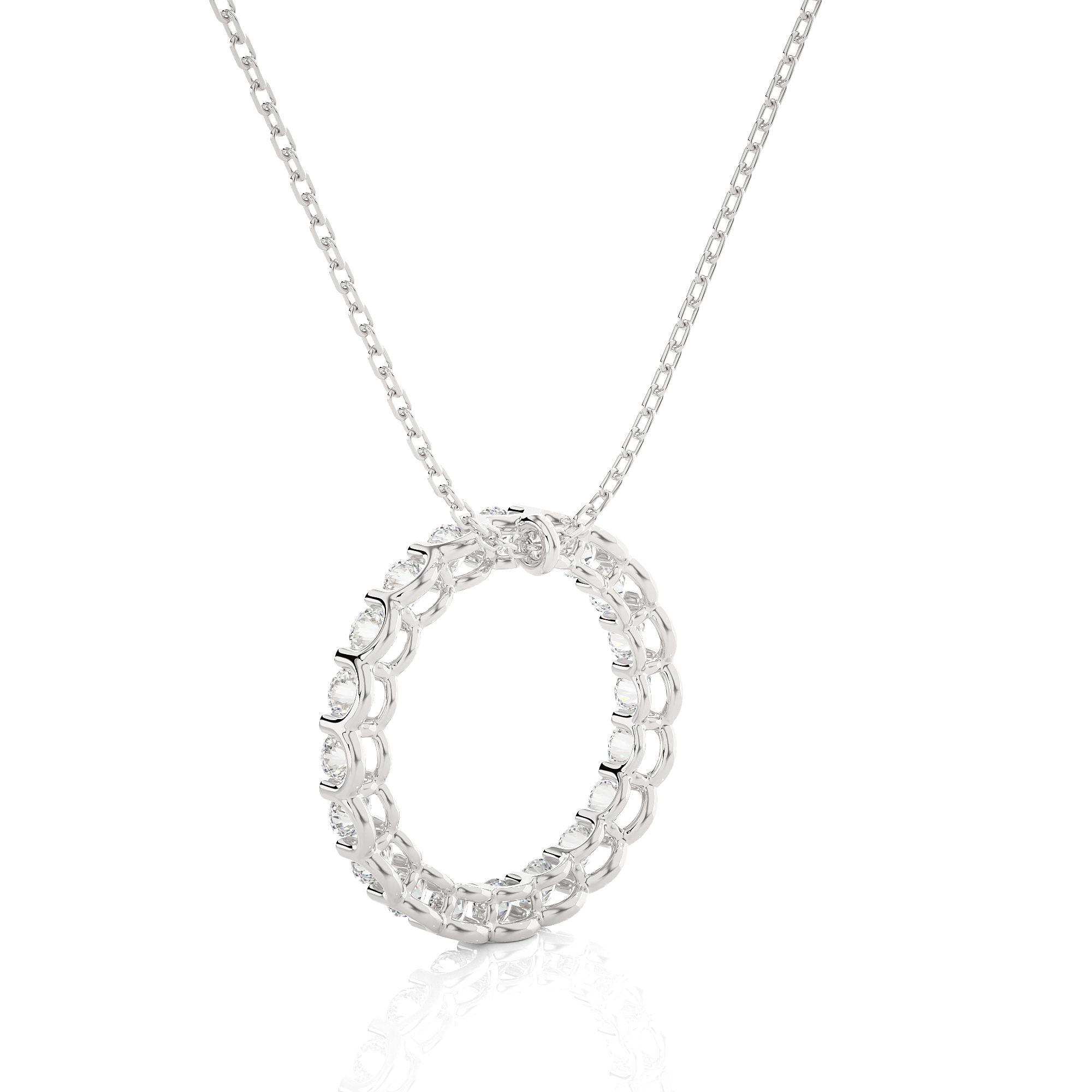 GUINEA DIAMOND PENDANT (WG)