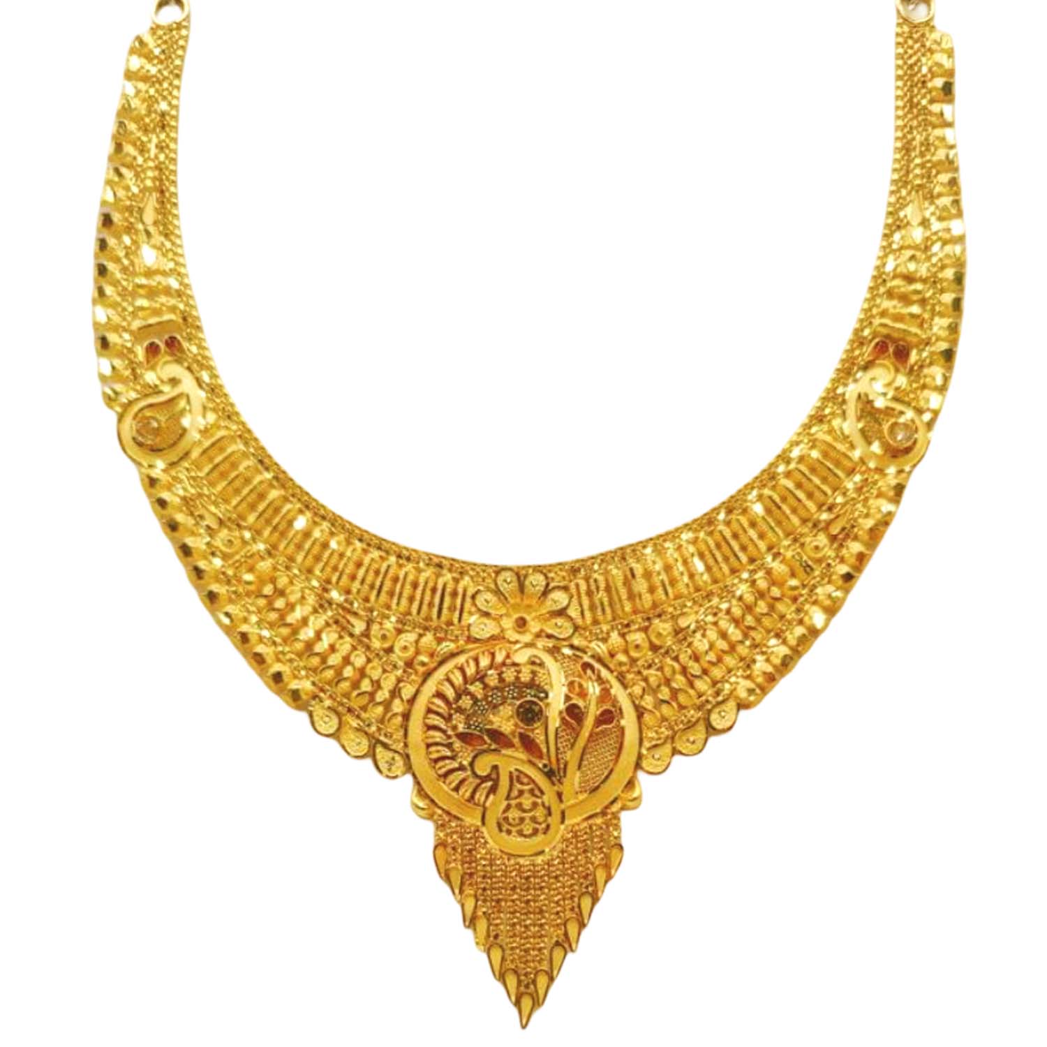 GUINEA 22k GOLD TRADITIONAL NECKLACE SET