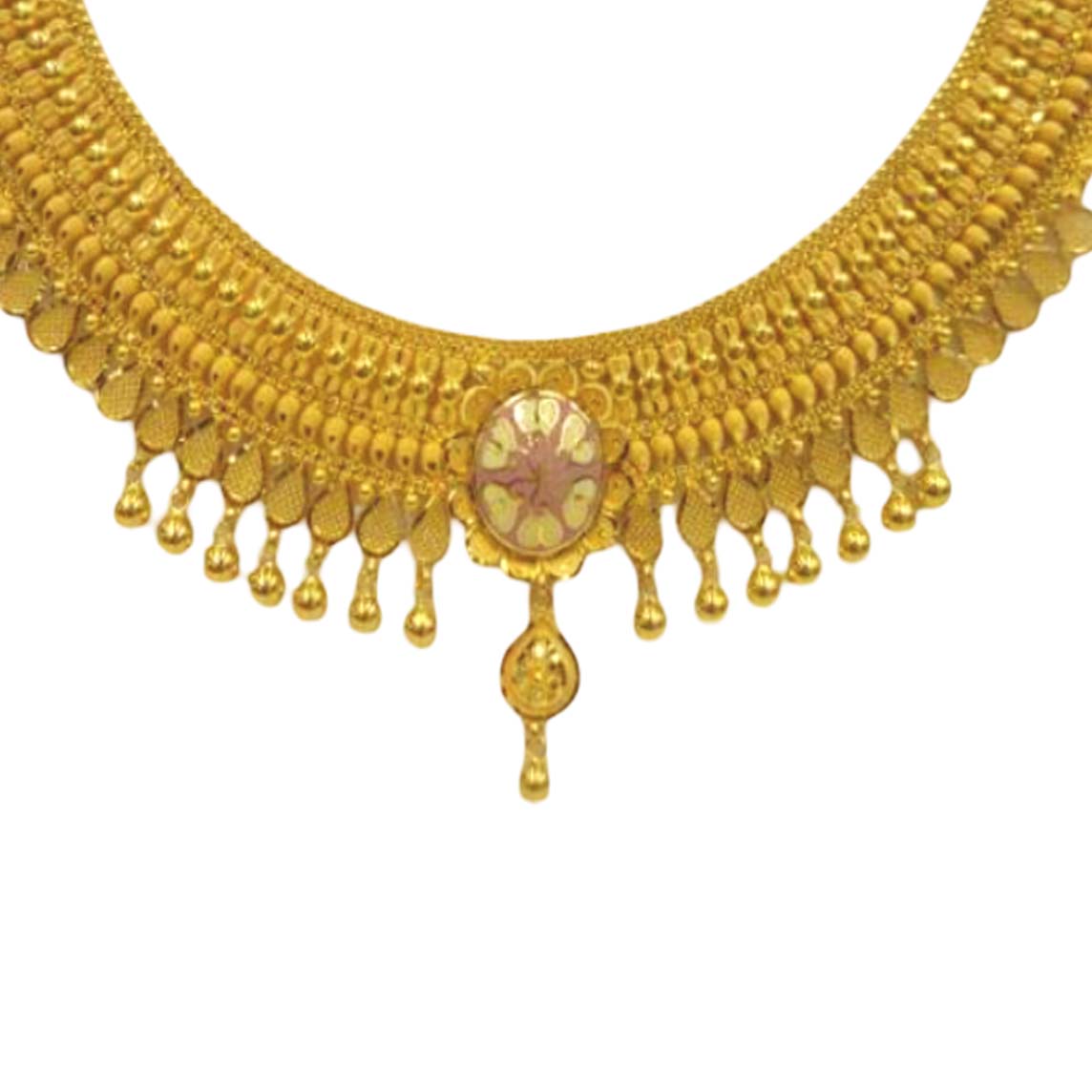 GUINEA 22k GOLD TRADITIONAL NECKLACE SET