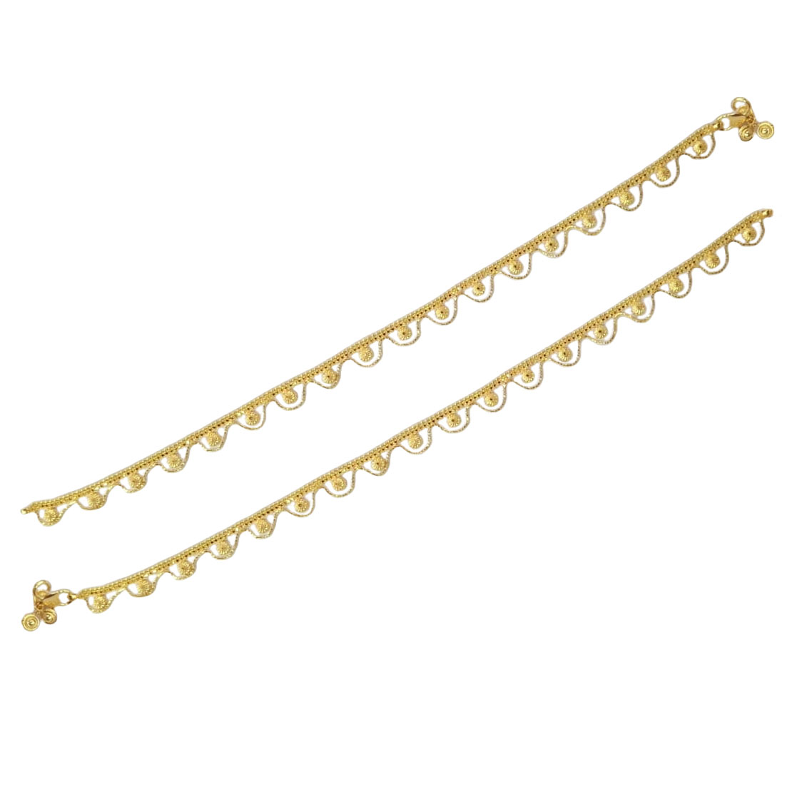 Guniea 22k Gold Payal For Party & Wedding Wear