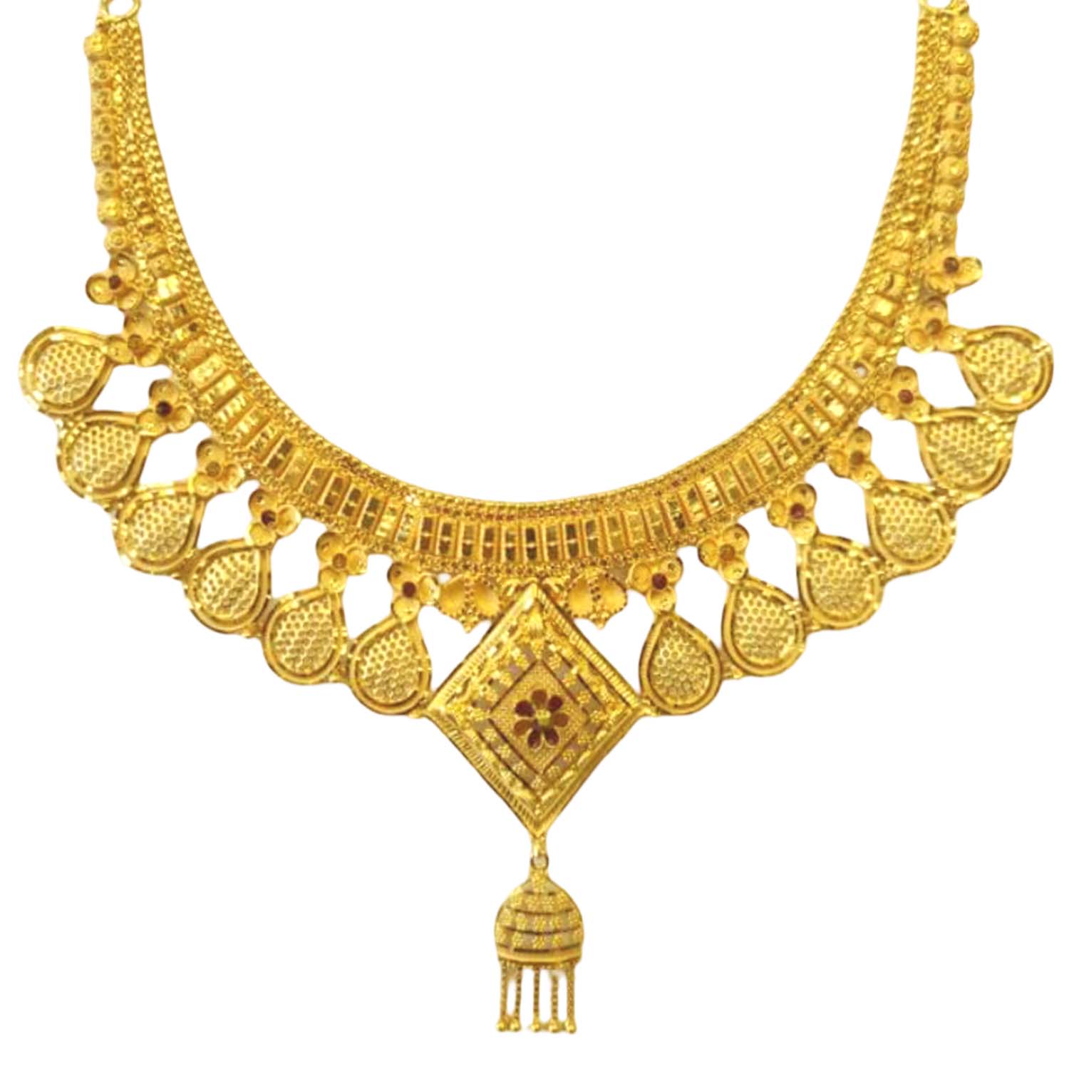 GUINEA 22k GOLD TRADITIONAL NECKLACE SET