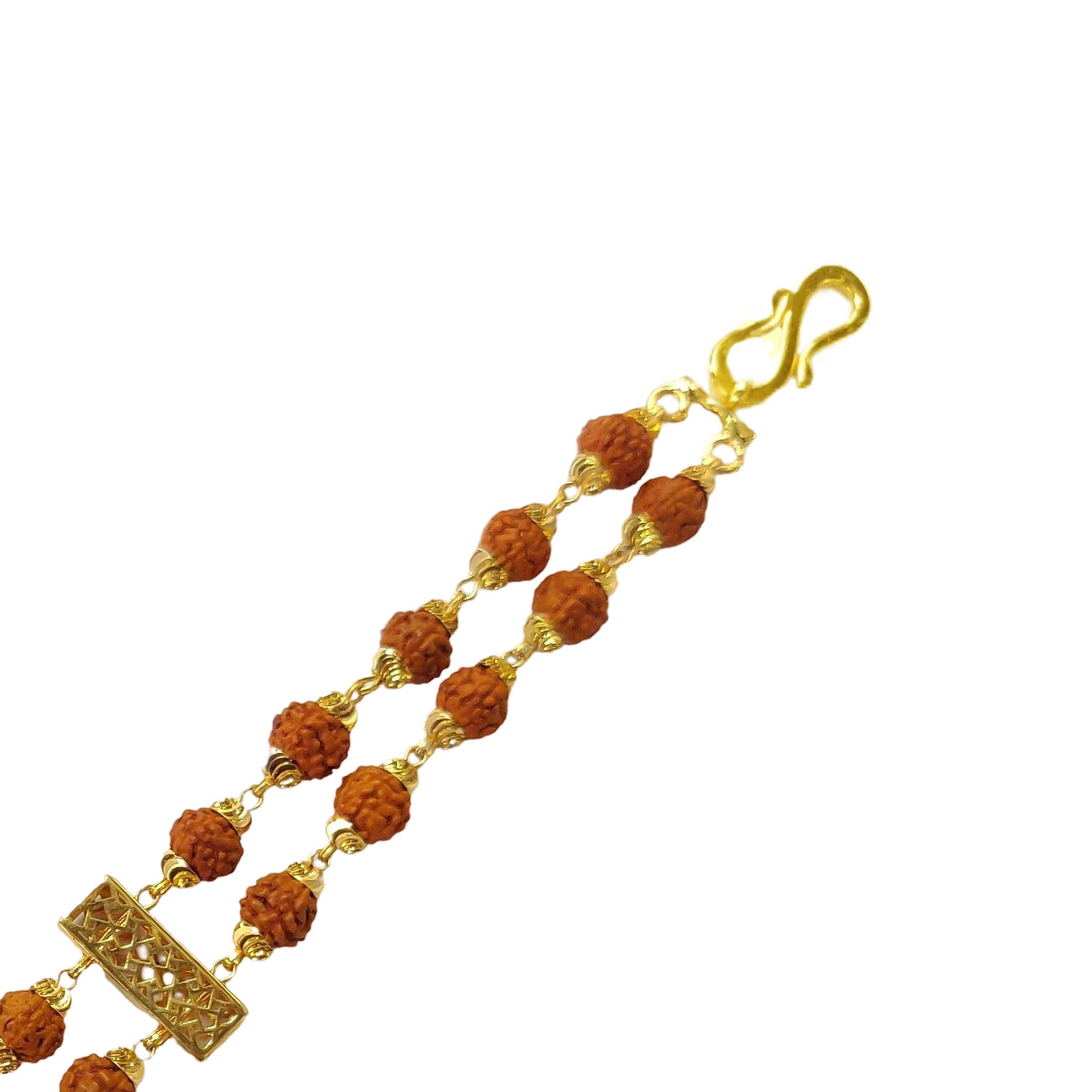 GUINEA 22K Gold Modern Rudraksha Bracelet
