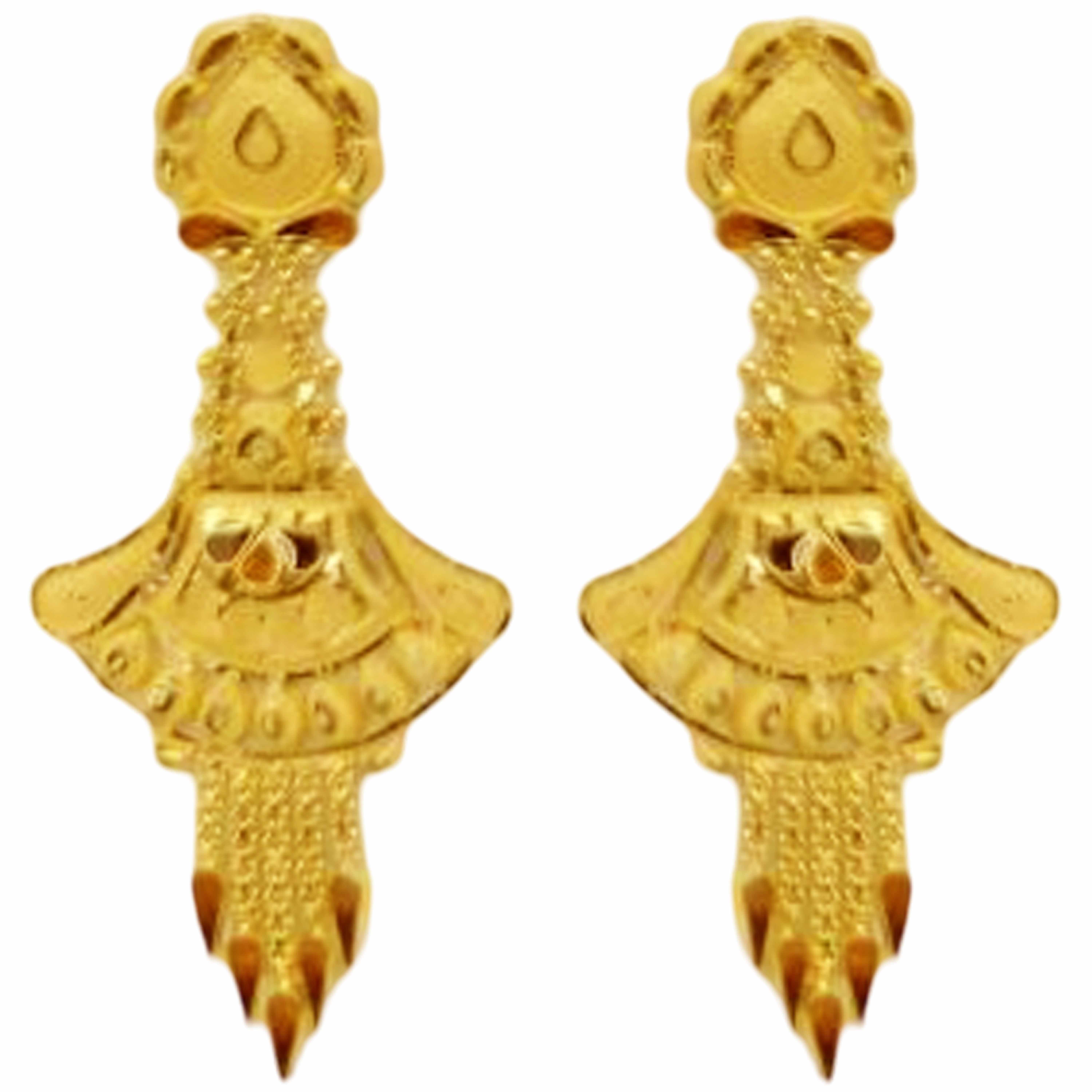 GUINEA 22k GOLD DESIGNER NECKLACE SET