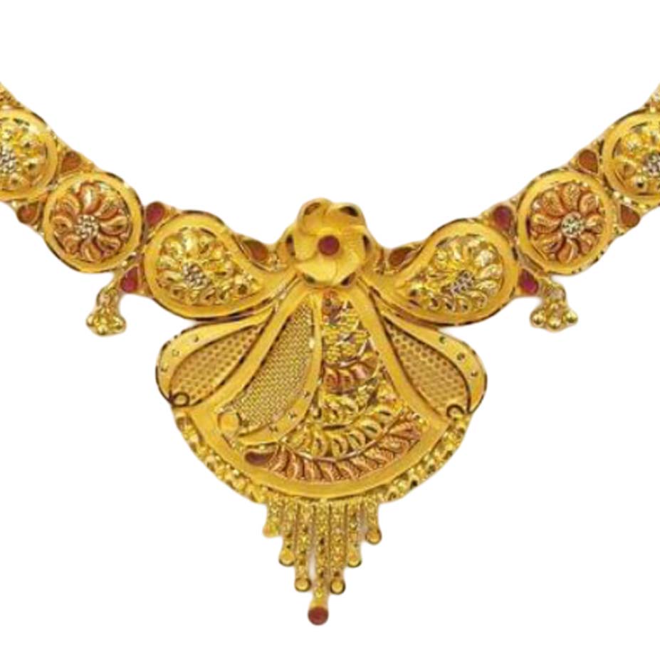 GUINEA 22k GOLD TRADITIONAL NECKLACE SET