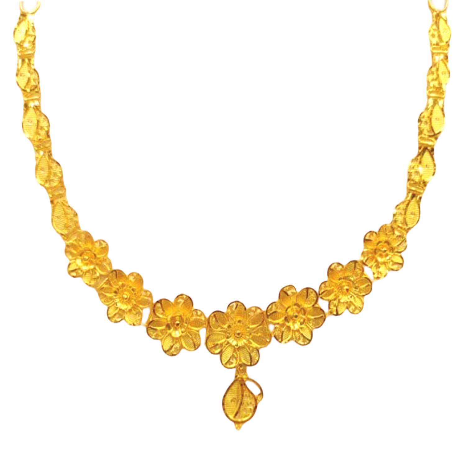 GUINEA 22k GOLD TRADITIONAL NECKLACE SET