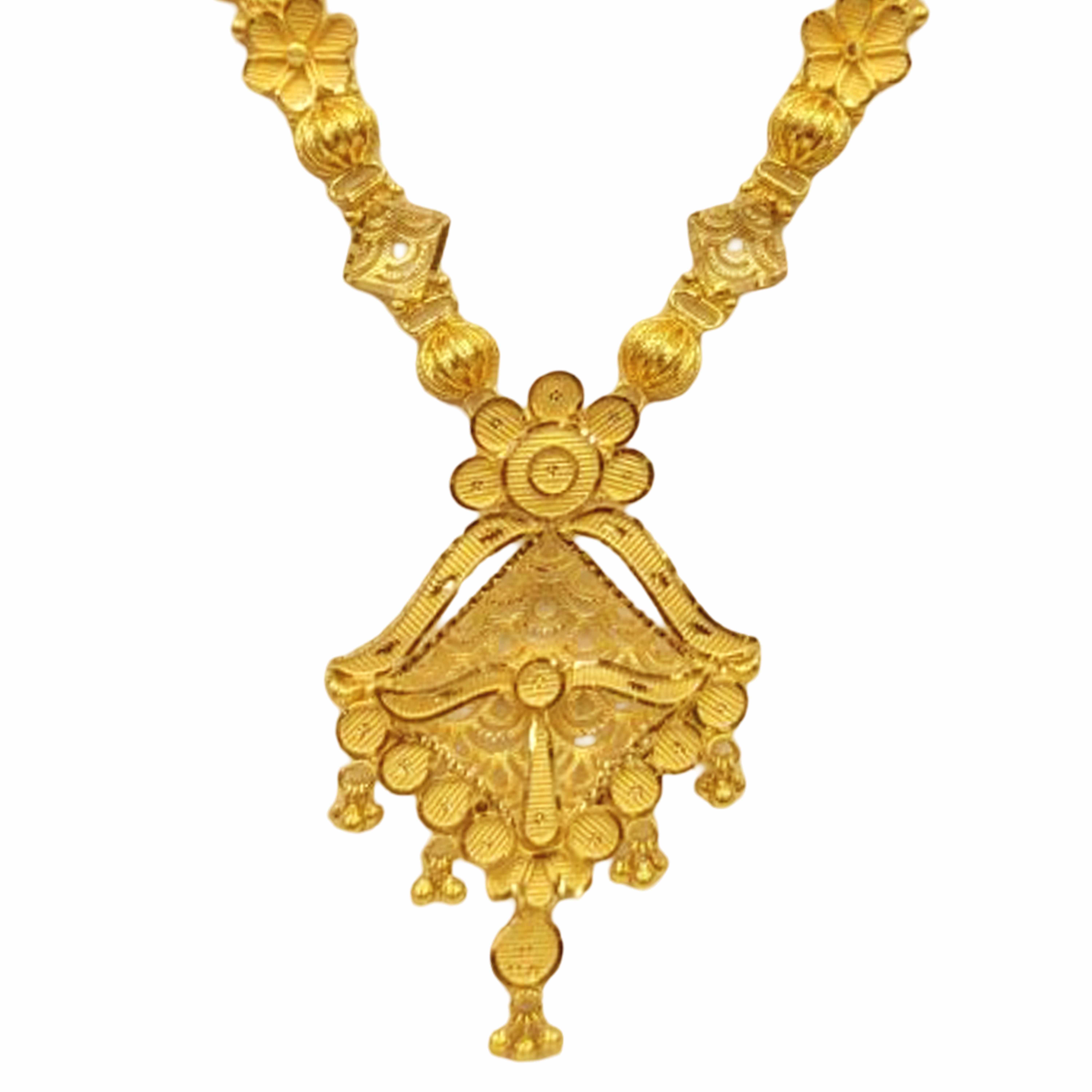GUINEA 22k GOLD DESIGNER NECKLACE SET