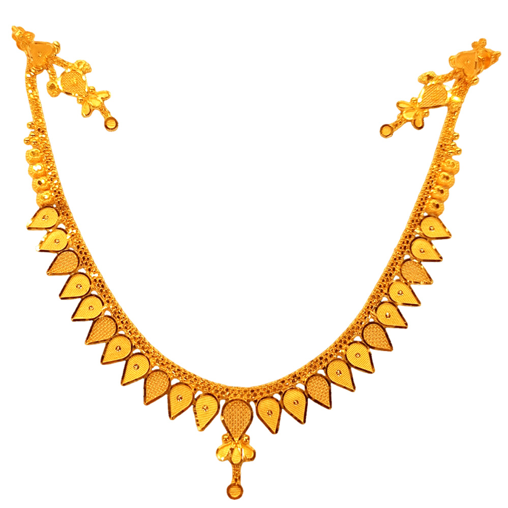 GUINEA 22k GOLD DESIGNER NECKLACE SET