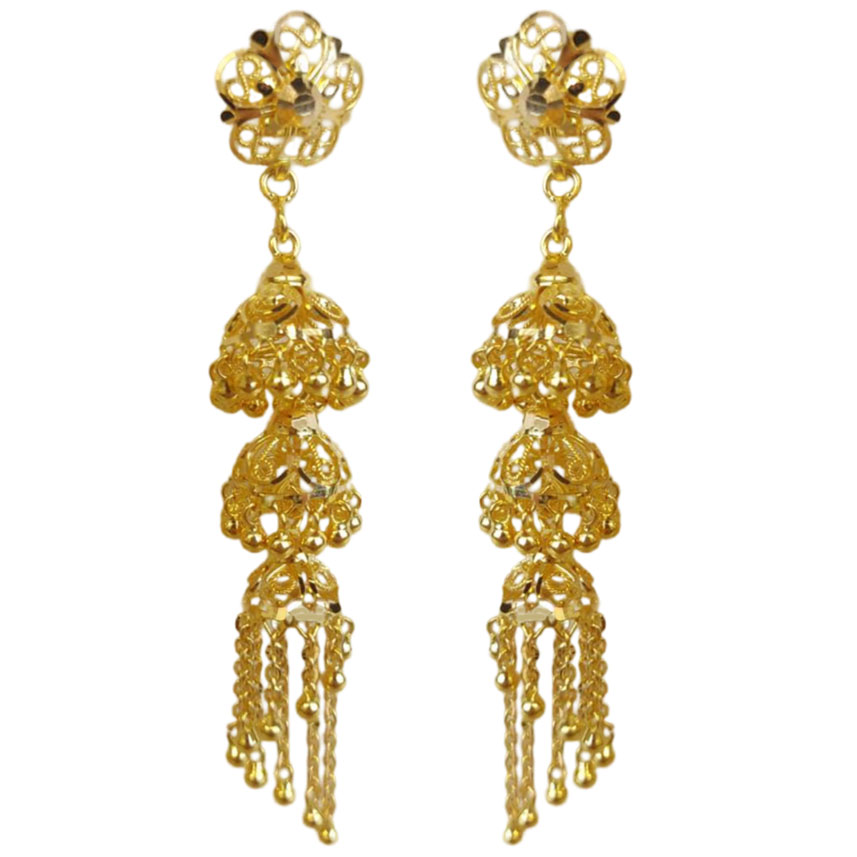 GUINEA 22K GOLD EXCLUSIVE JHUMKA FOR WOMEN AND GIRLS