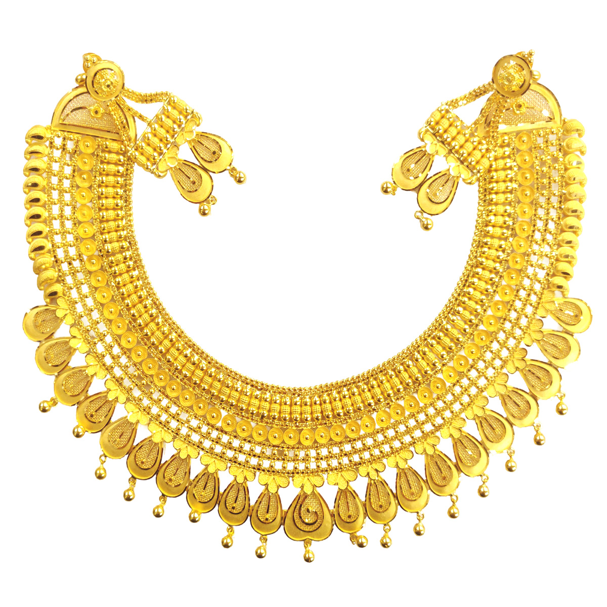 GUINEA 22k GOLD TRADITIONAL NECKLACE SET
