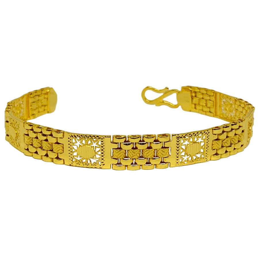10 Gram Gents Bracelet Gold With Price 24K Handmade Men Gold