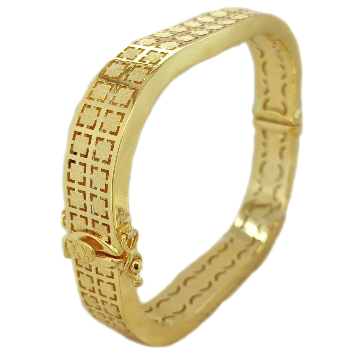 GUINEA 22K FANCY GOLD KADA FOR WOMEN & GIRLS