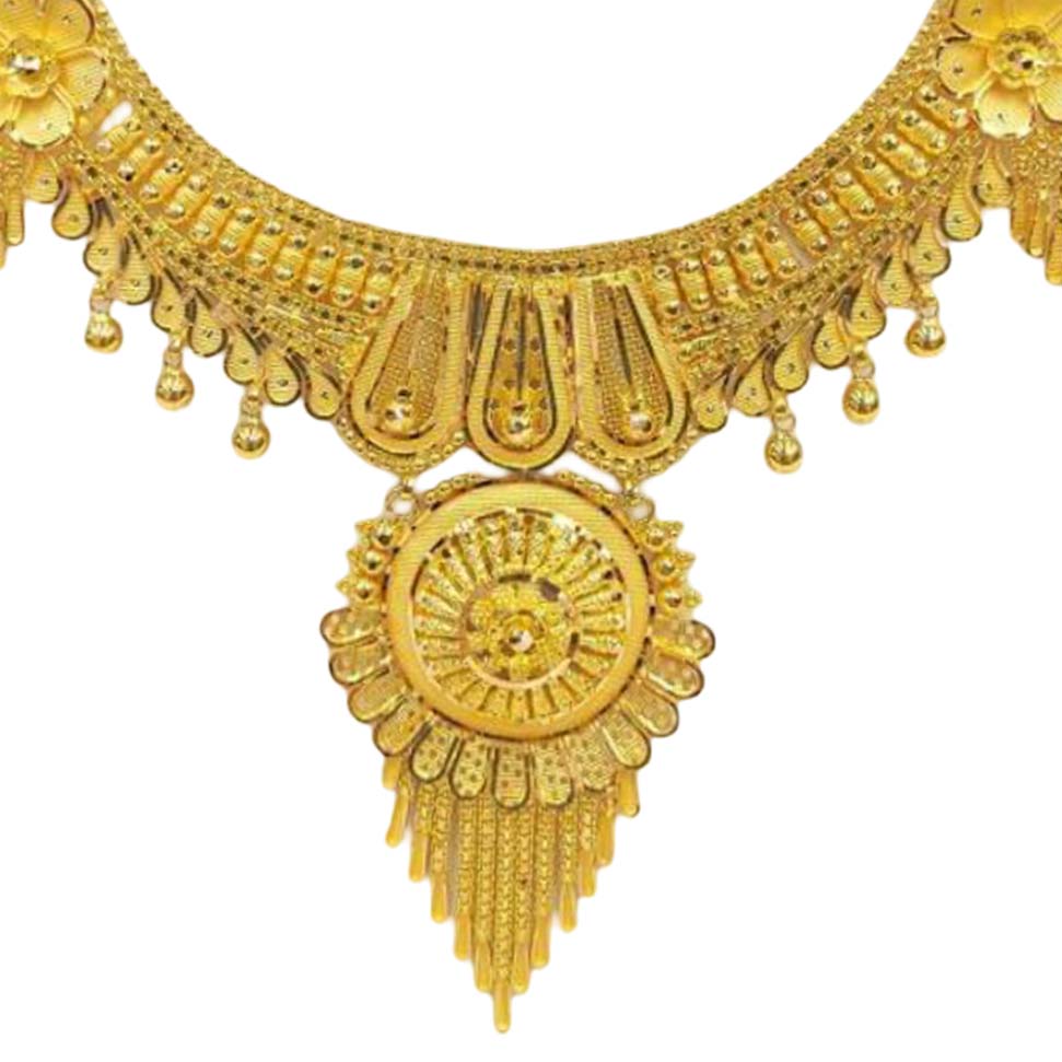 GUINEA 22k GOLD TRADITIONAL NECKLACE SET