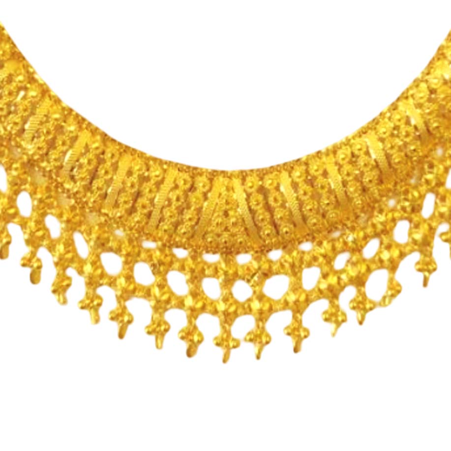 GUINEA 22k GOLD TRADITIONAL NECKLACE SET