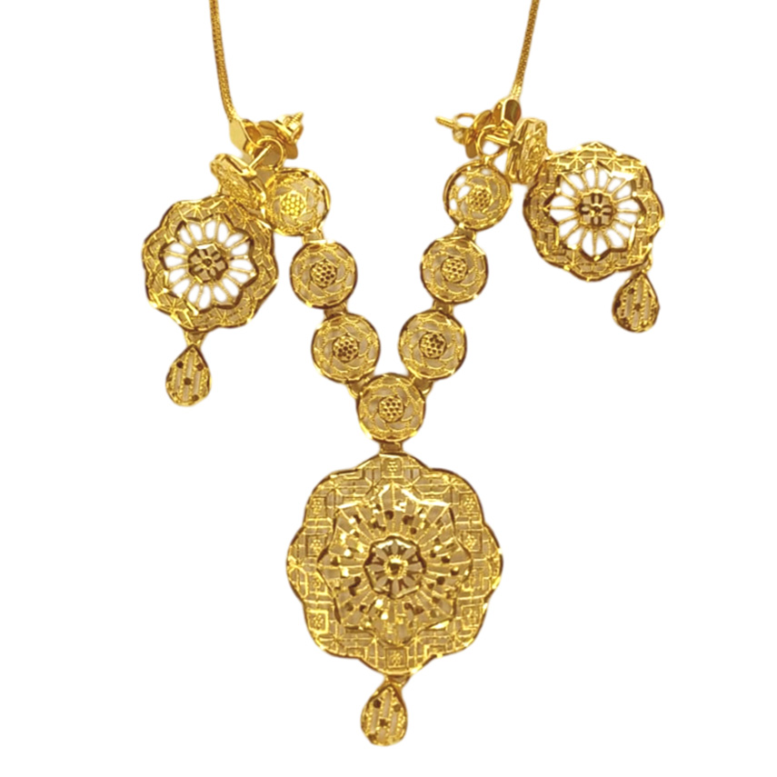 Guinea 22k Light Weight Gold Necklace Set