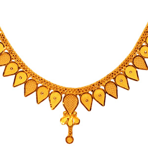 GUINEA 22k GOLD DESIGNER NECKLACE SET
