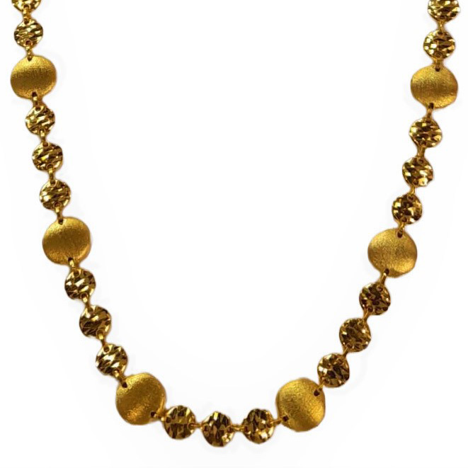 Light Weight Gold Balls Chain With Price Light Weight Gold Balls