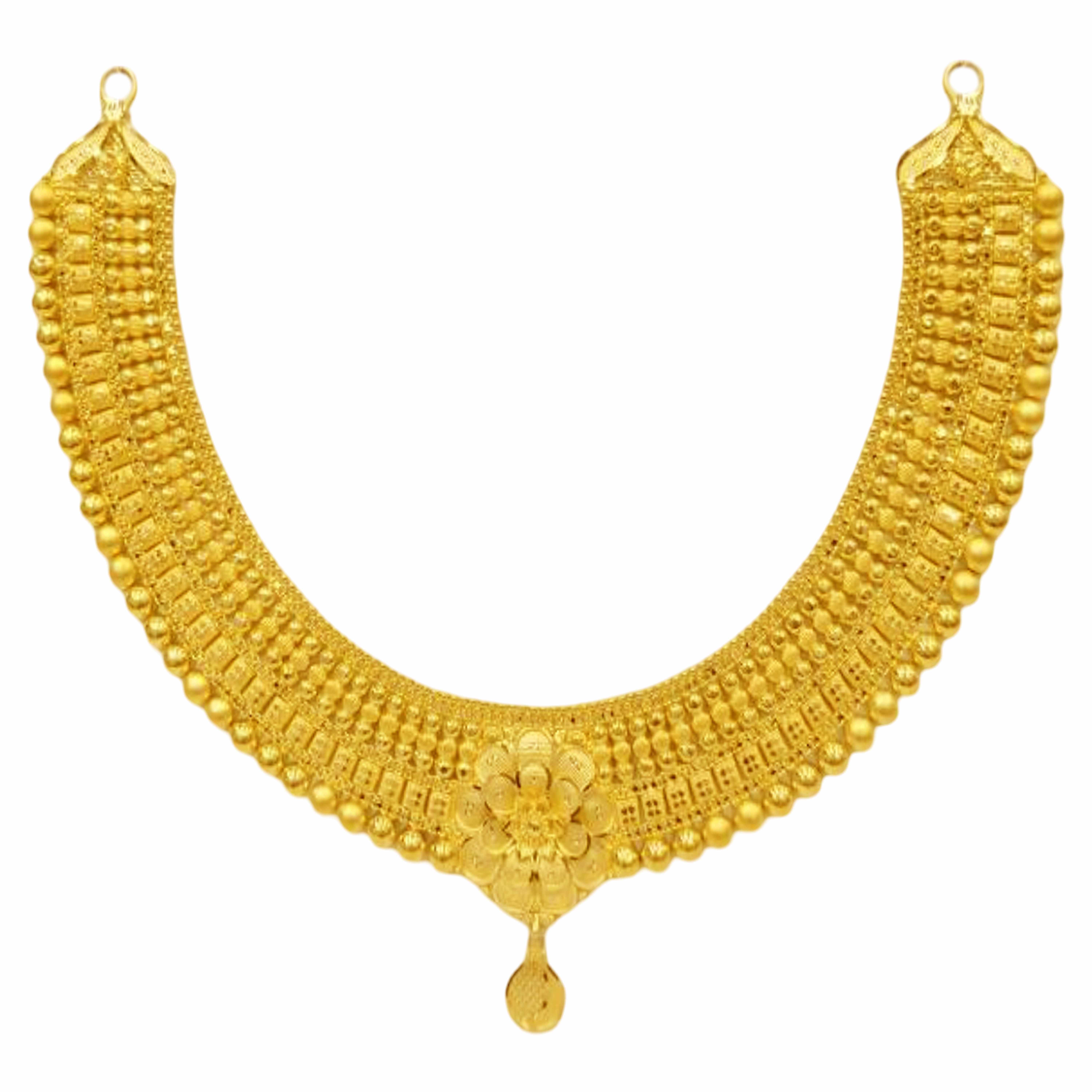 GUINEA 22k GOLD DESIGNER NECKLACE SET