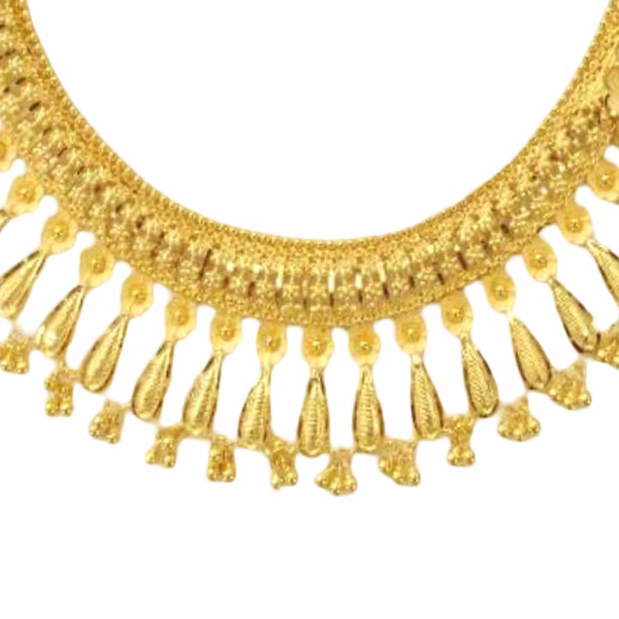 GUINEA 22k GOLD DESIGNER NECKLACE SET