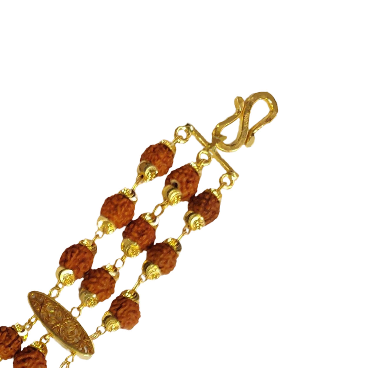 GUINEA 22K Gold Modern Rudraksha Bracelet