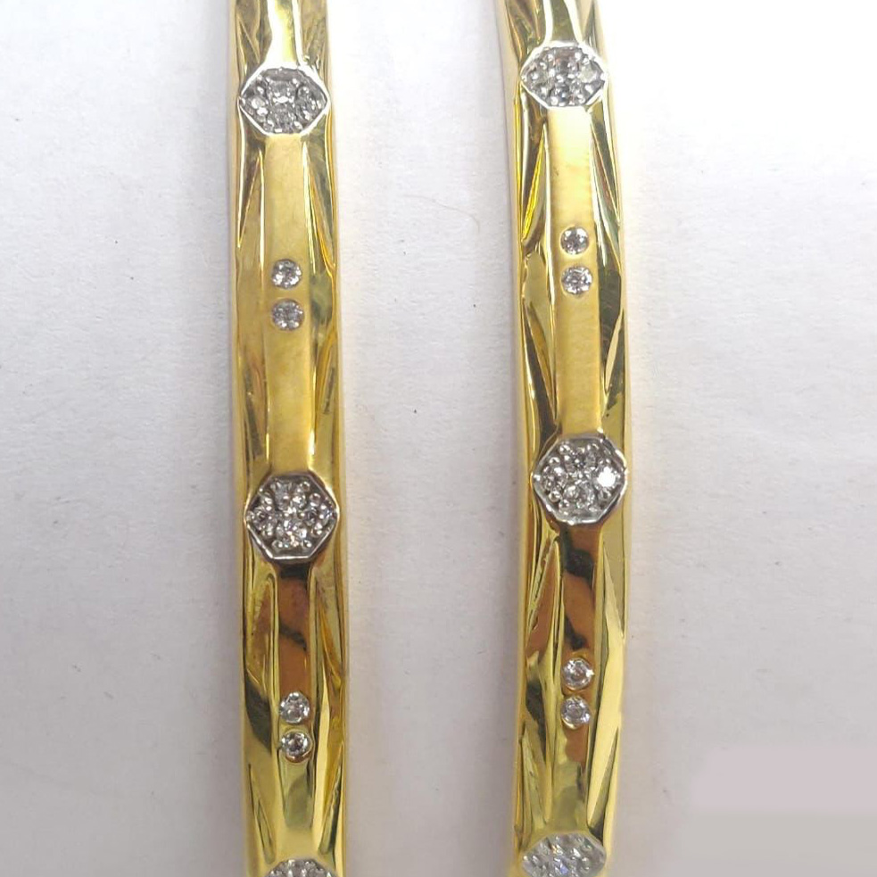 Guinea 22k Gold Traditional Casual Party Wedding Wear Original Hand Work Bangles