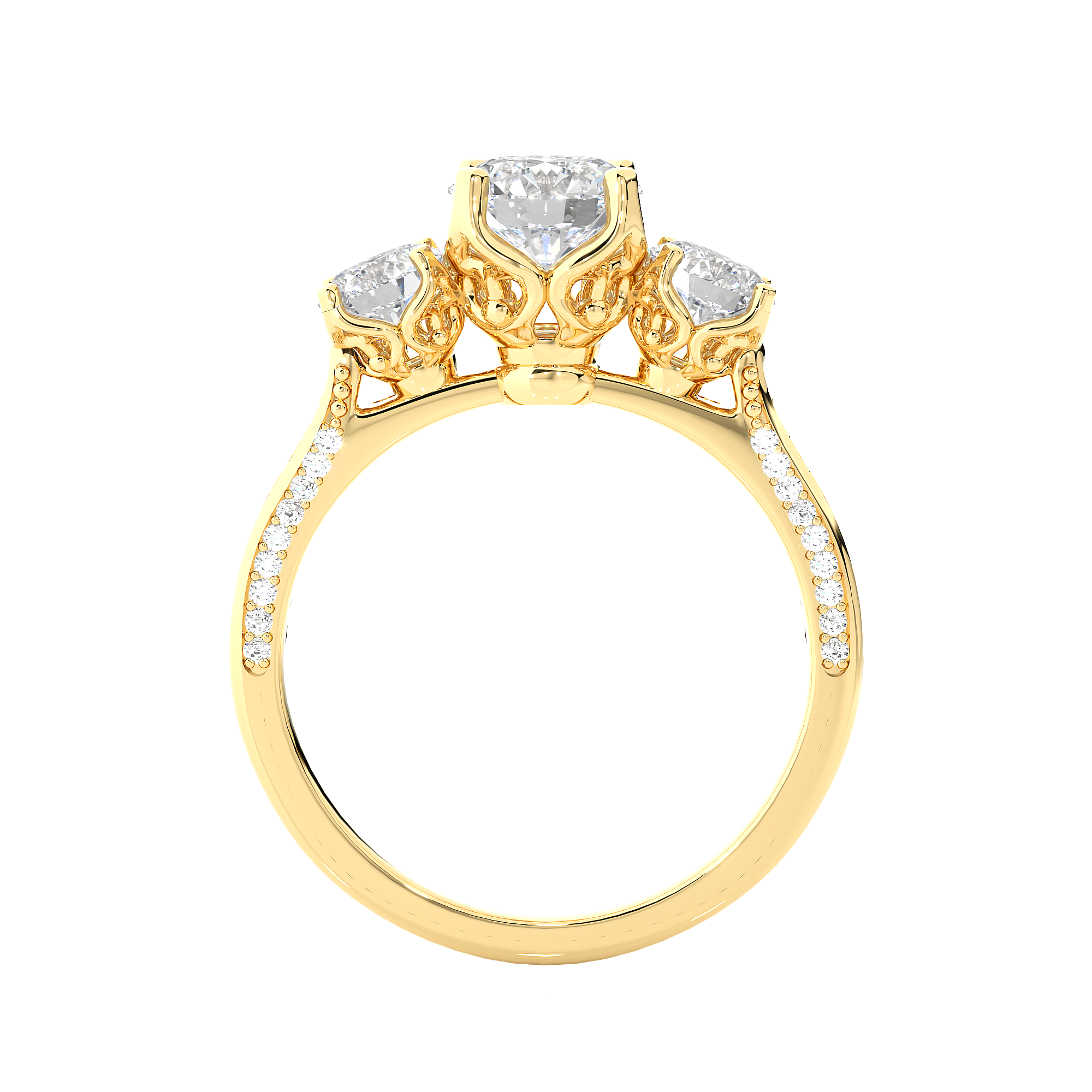 GUINEA DIAMOND RING (YG)