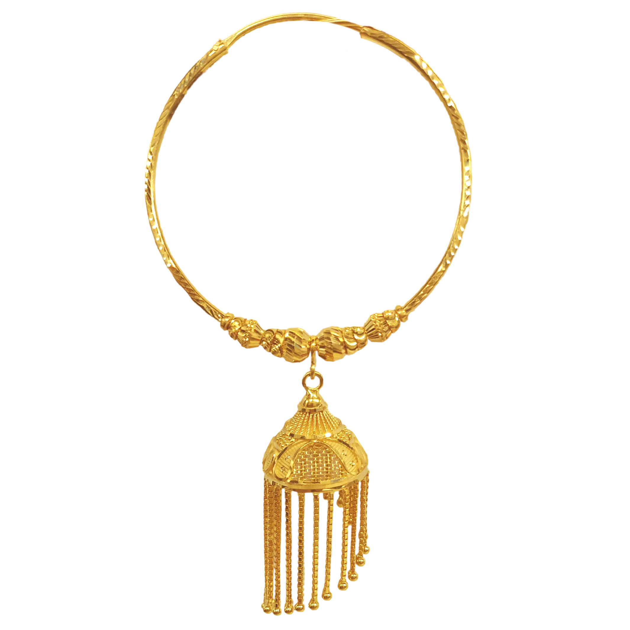 GUINEA 22K GOLD EXCLUSIVE  BALI JHUMKA FOR WOMEN AND GIRLS