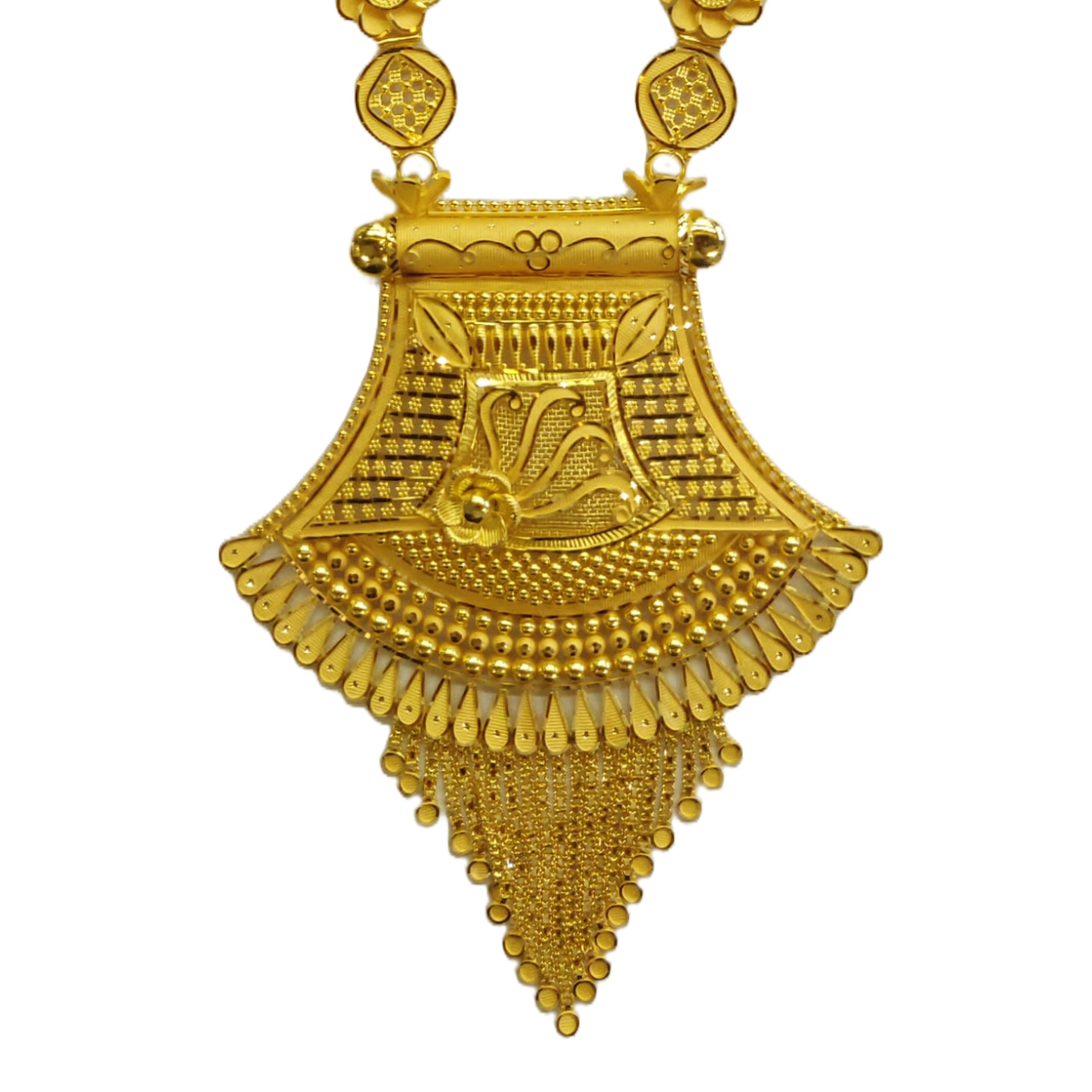 Necklace Double Kunda Locket Shyam Diamond Double Kunda Pendant