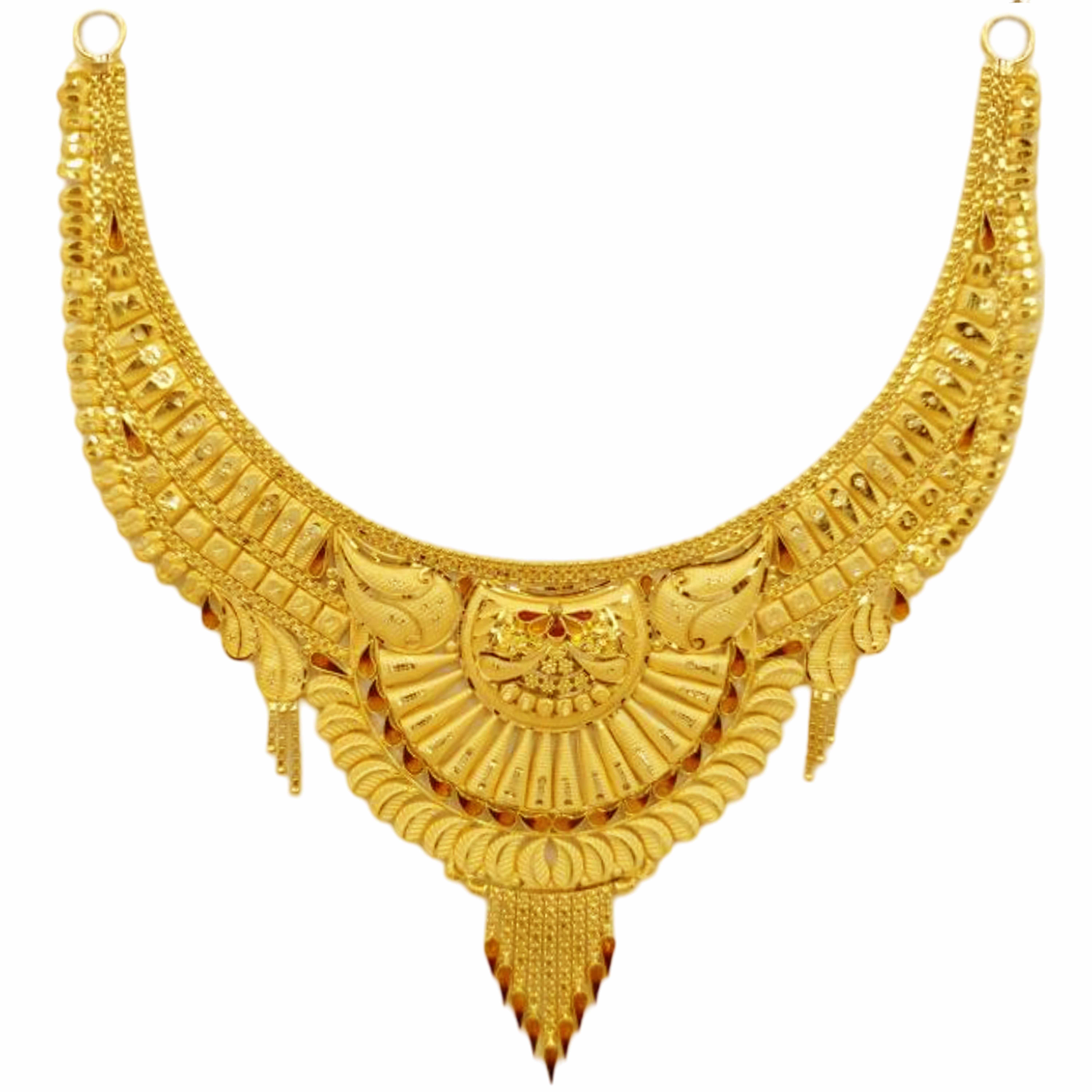 GUINEA 22k GOLD DESIGNER NECKLACE SET