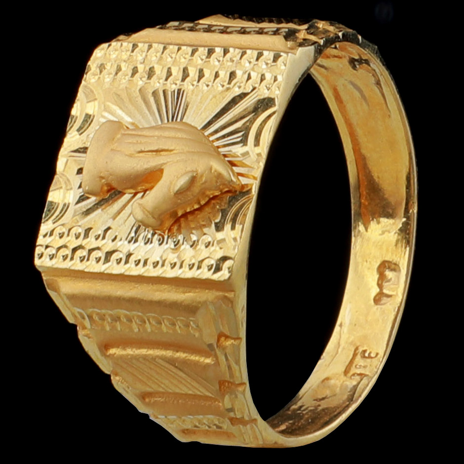 24K Antique Gold 5MM Phoenix Feather Band – Lao Feng Xiang Canada | 老凤祥 温哥华