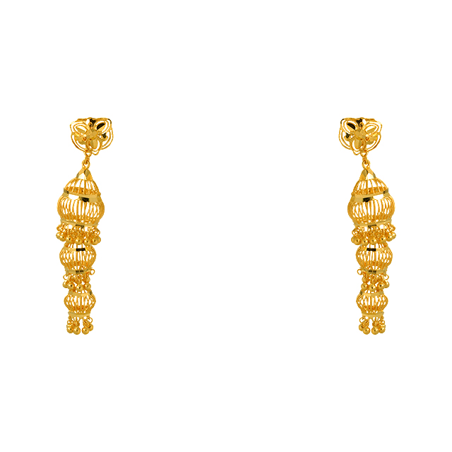 GUINEA GOLD JHUMKA