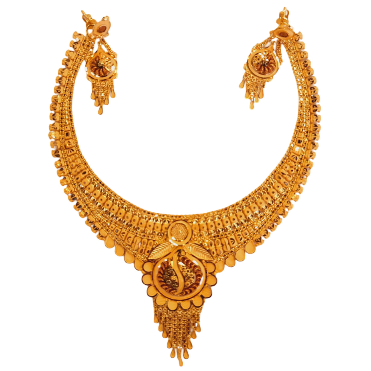 GUINEA 22k GOLD DESIGNER NECKLACE