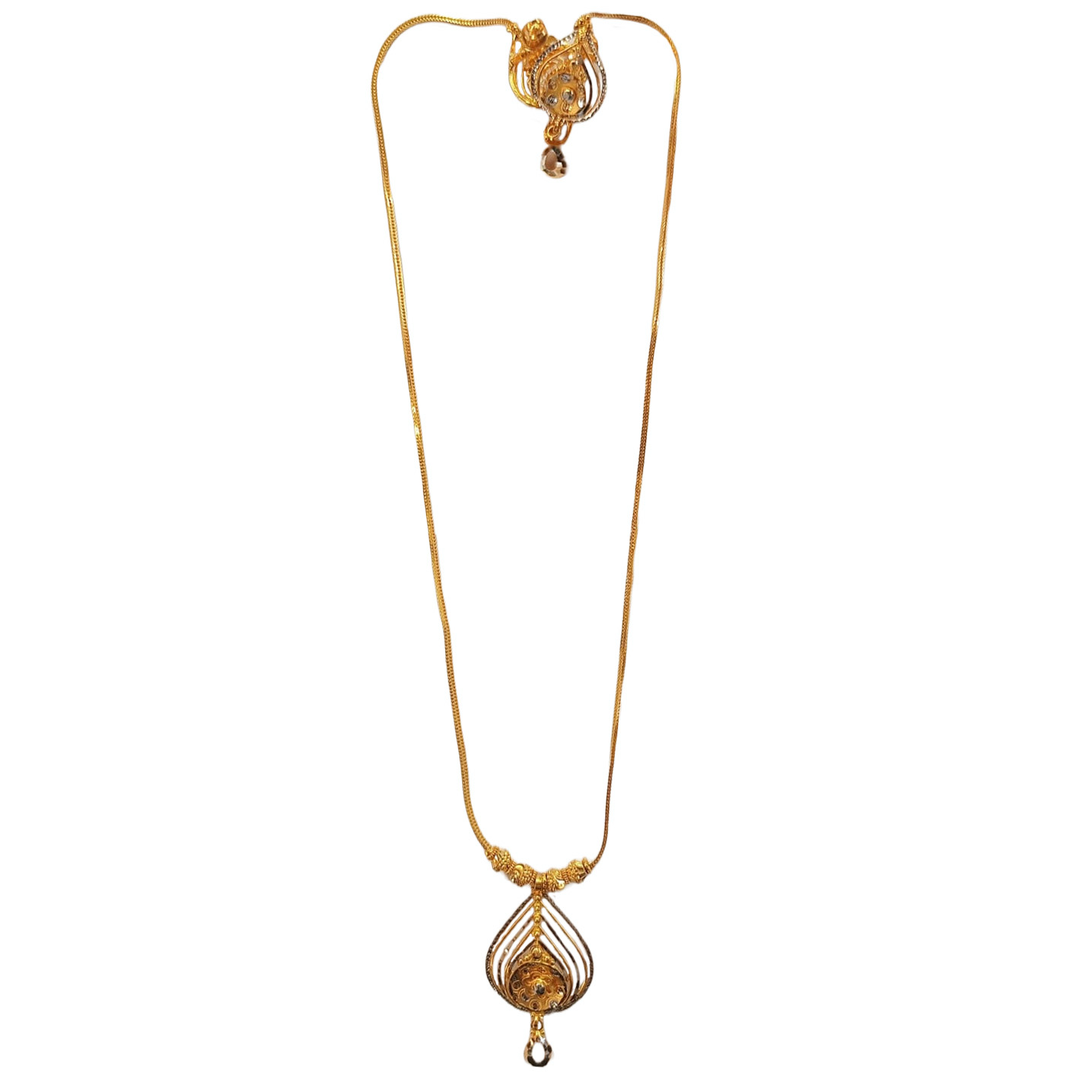 Gold Chain Senco Gold Necklace Set With Price Solid Textured Men