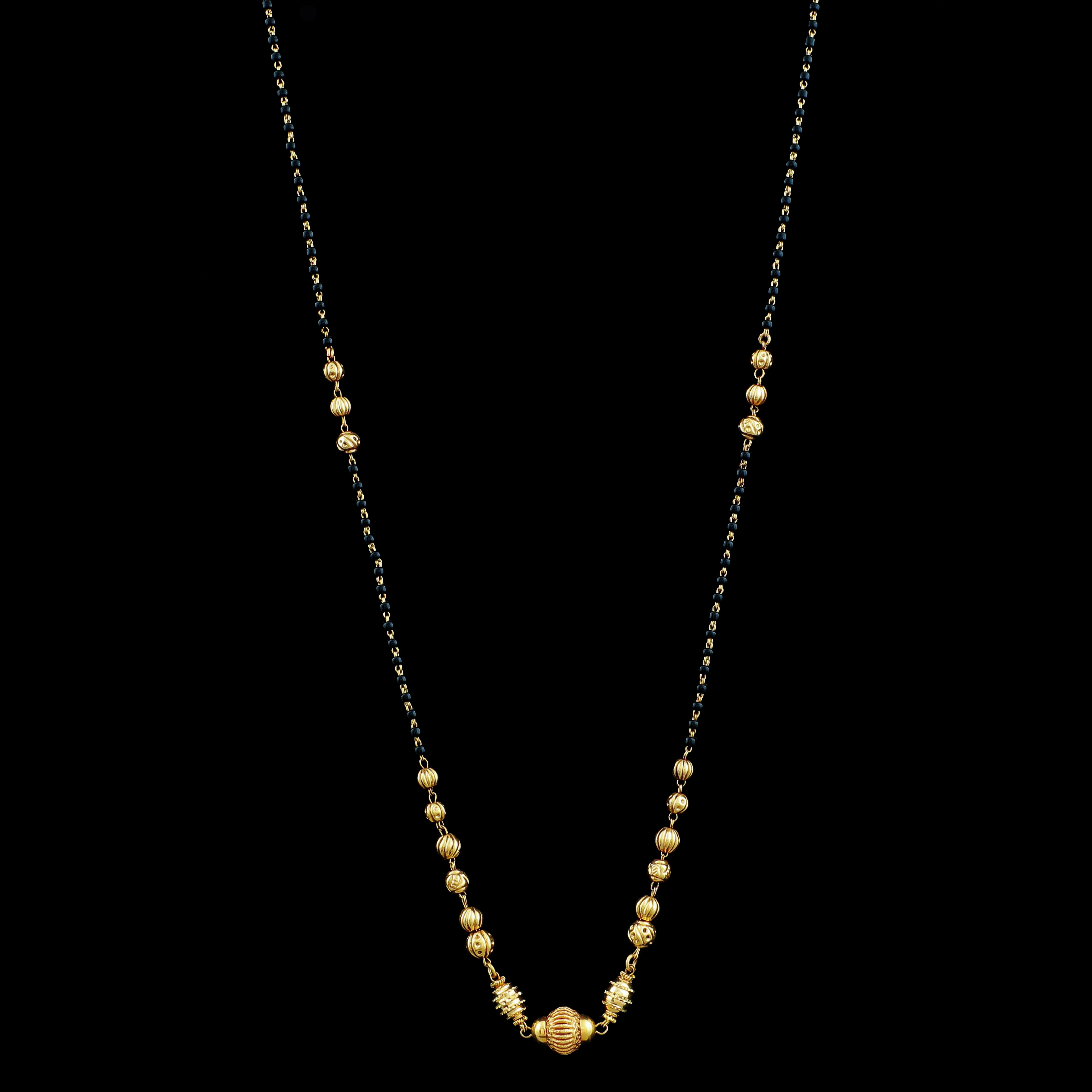 Gold mangalsutra without pendant clearance