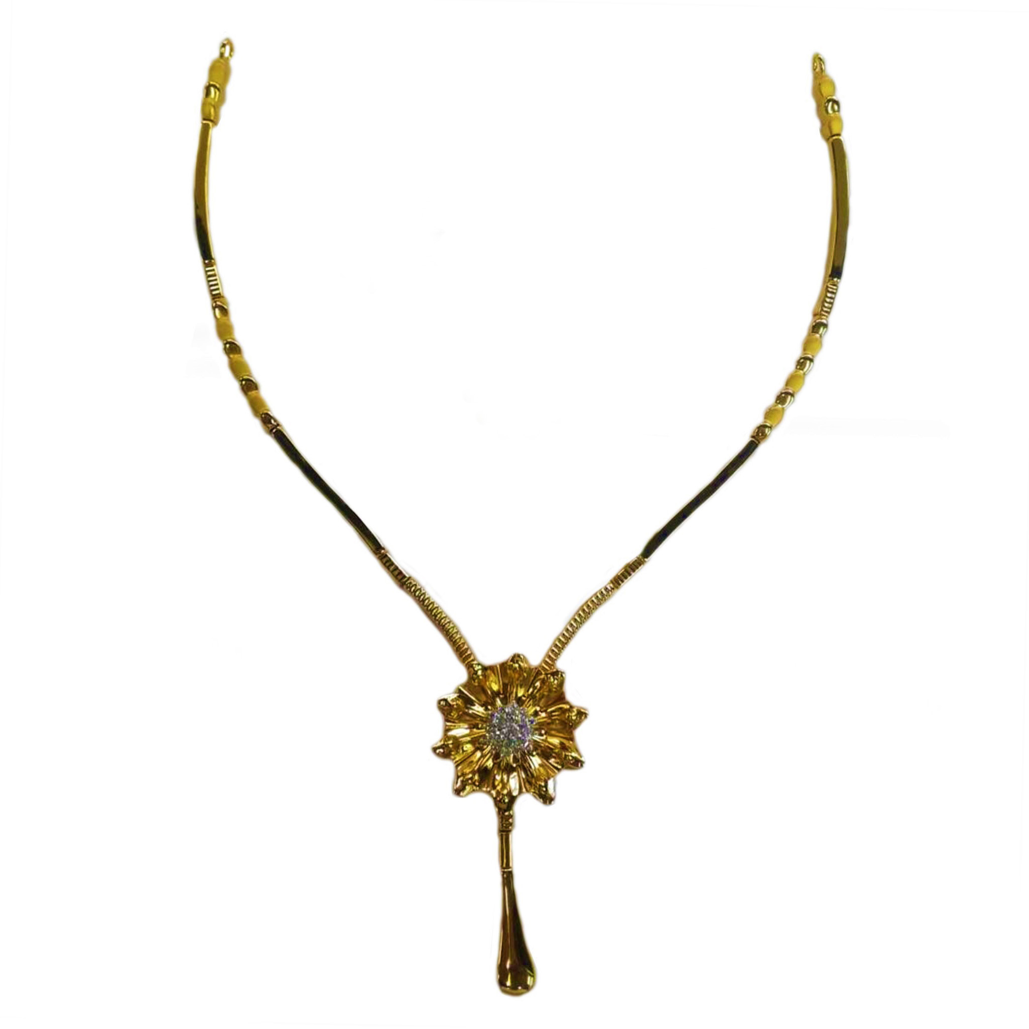 GUINEA 22k GOLD DESIGNER NECKLACE SET