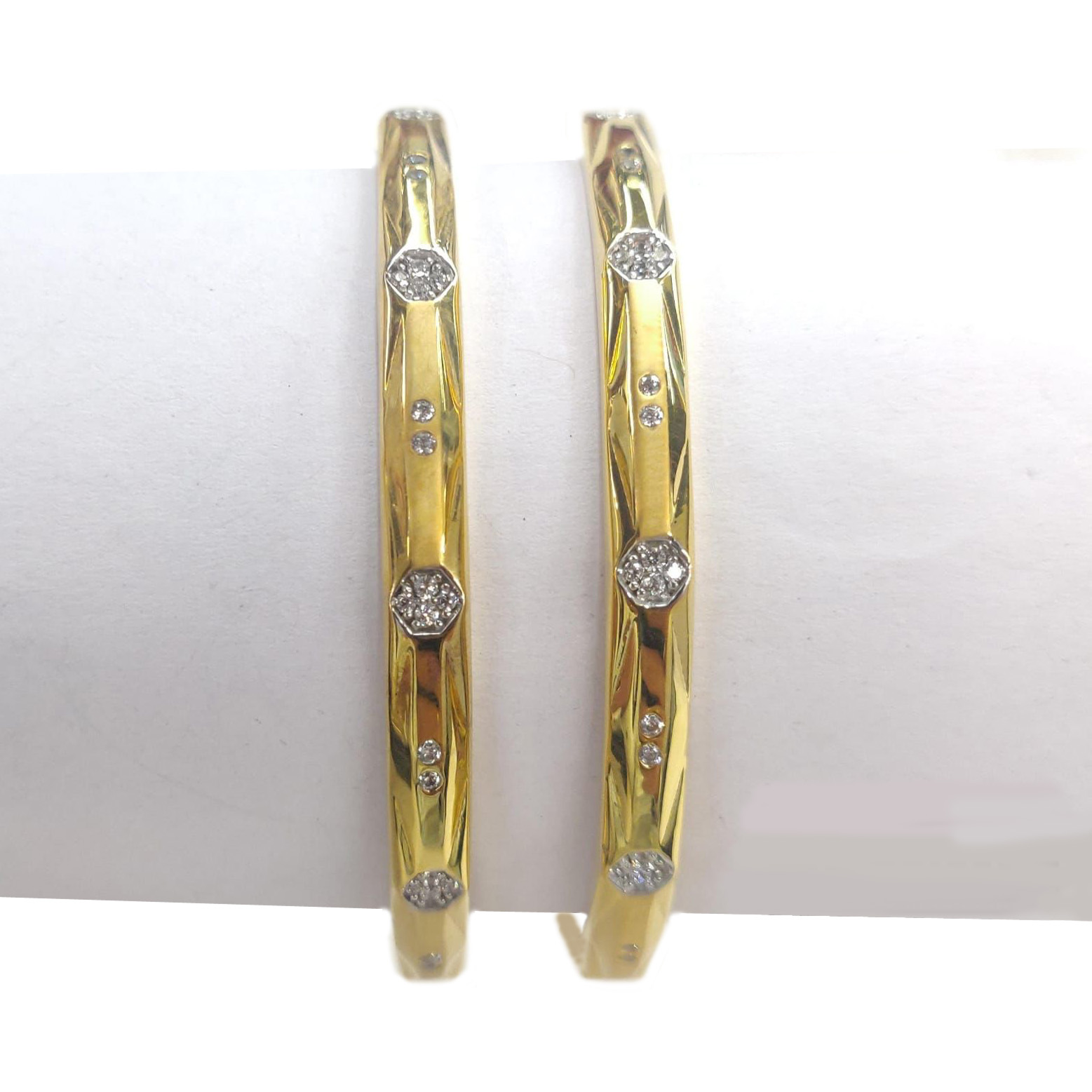 Guinea 22k Gold Traditional Casual Party Wedding Wear Original Hand Work Bangles
