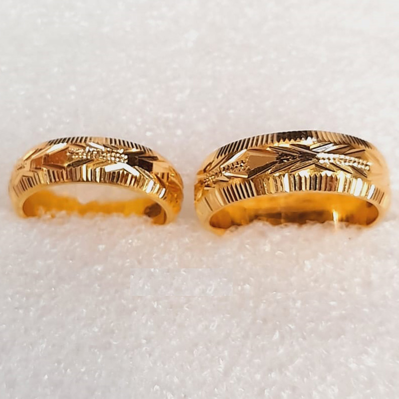 GUINEA GOLD 22K COUPLE BAND RINGS